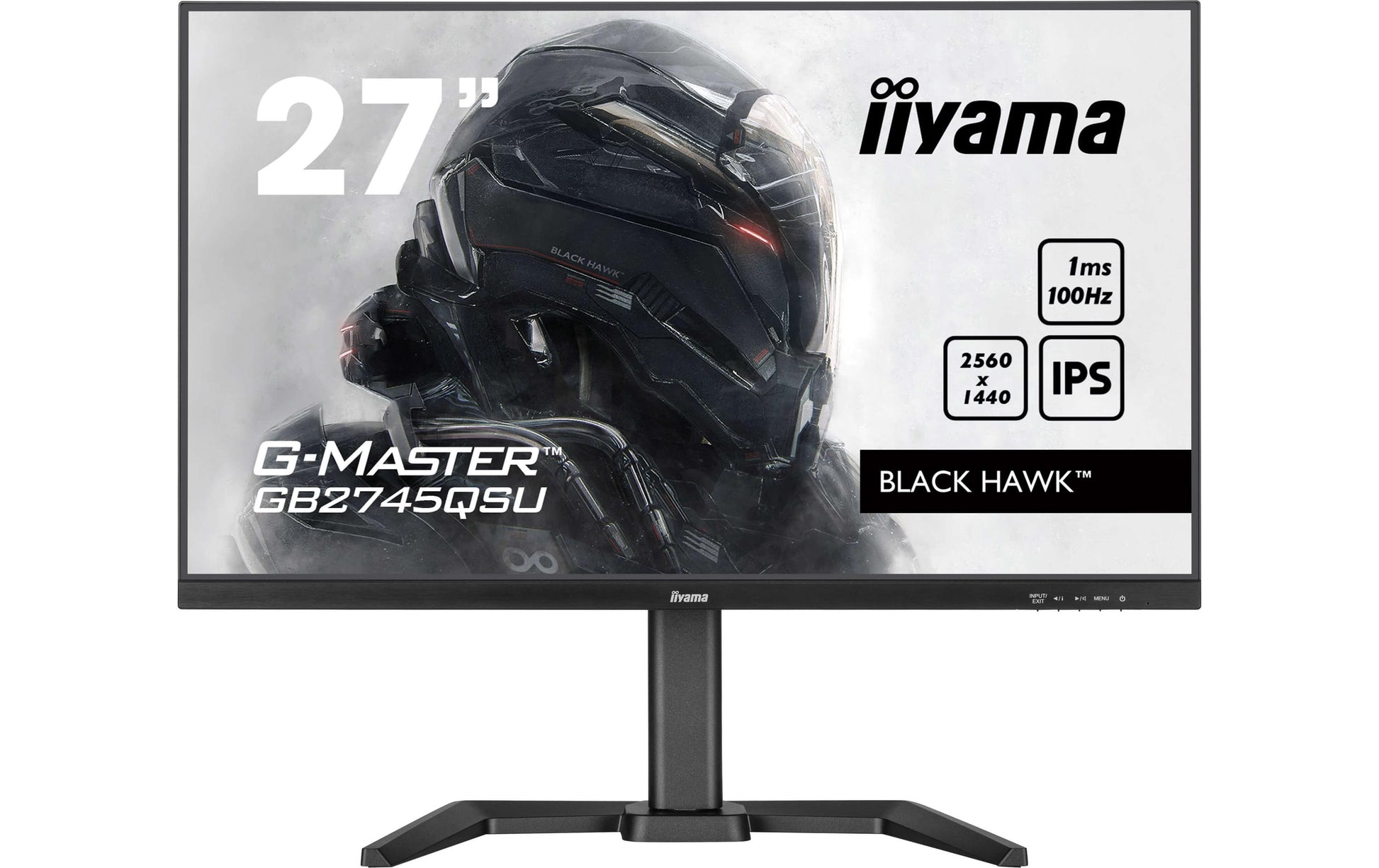 iiyama GB2745QSU-B2 – Monitor, 27", 2560 × 1440 (WQHD), IPS, 300 cd/m², HDMI