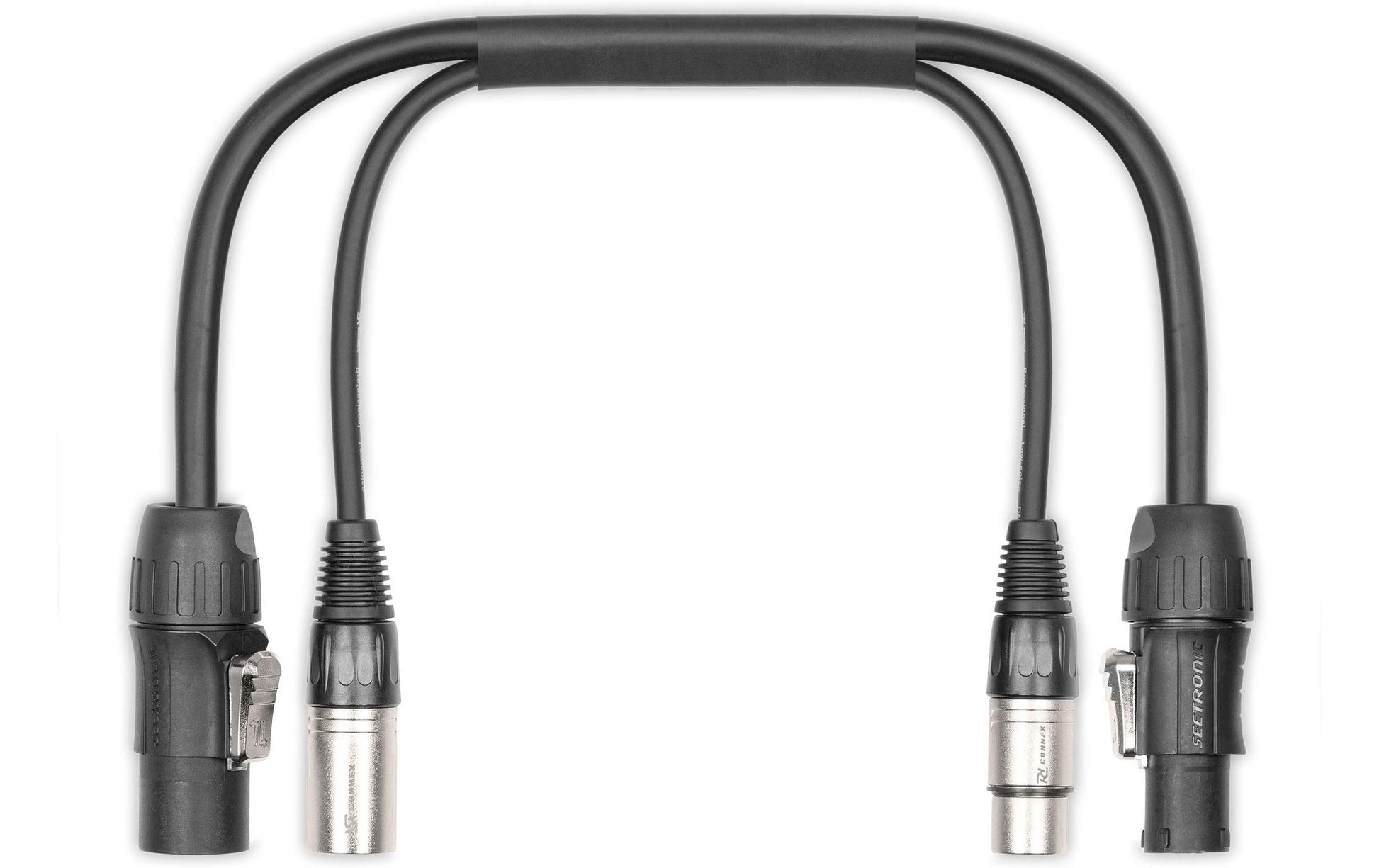 PD-Connex XLR-Kabel – 3-pol M–F – 0,5 m, Schwarz