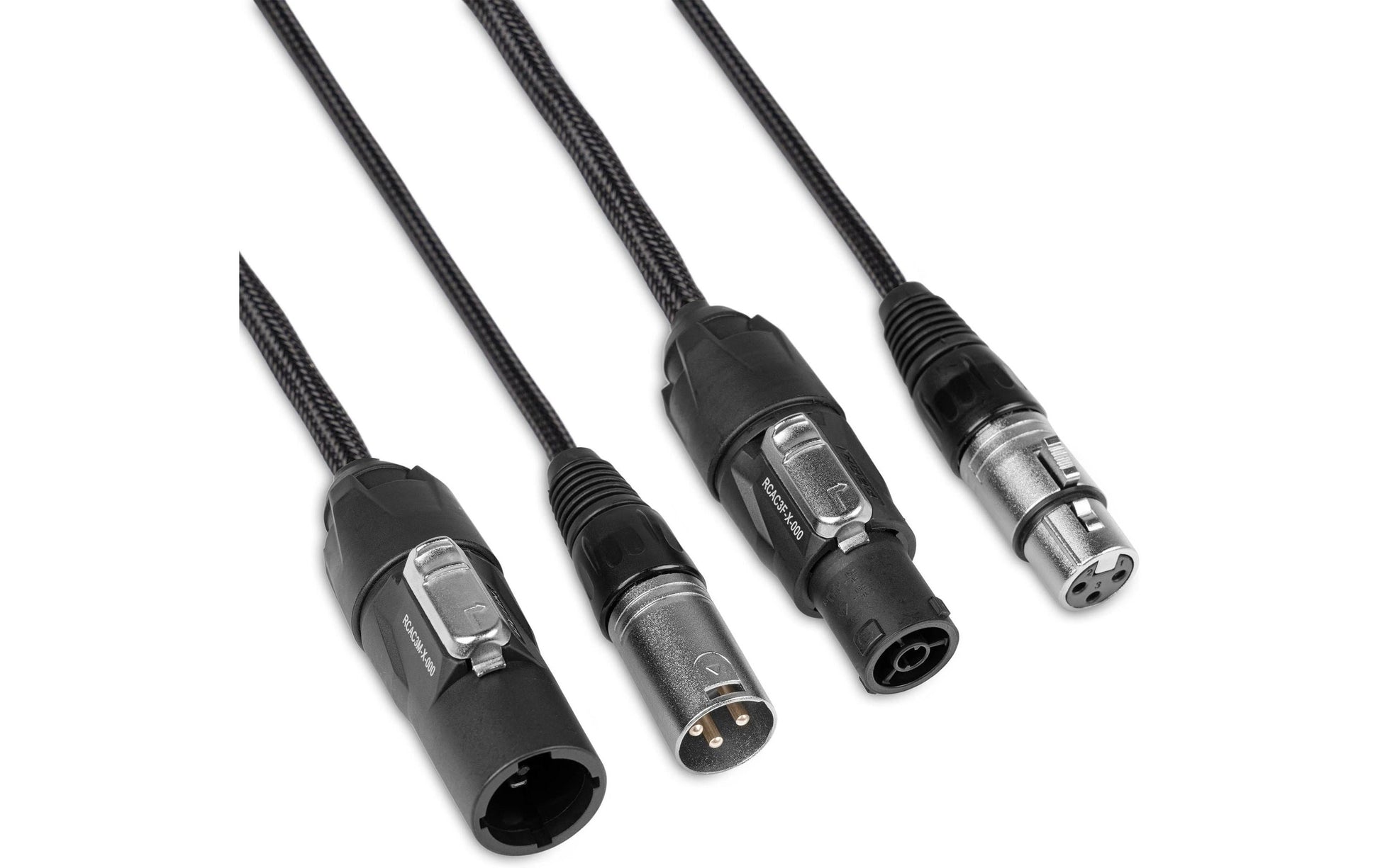 PD-Connex XLR-Kabel – 3-pol M–F – 0,5 m, Schwarz