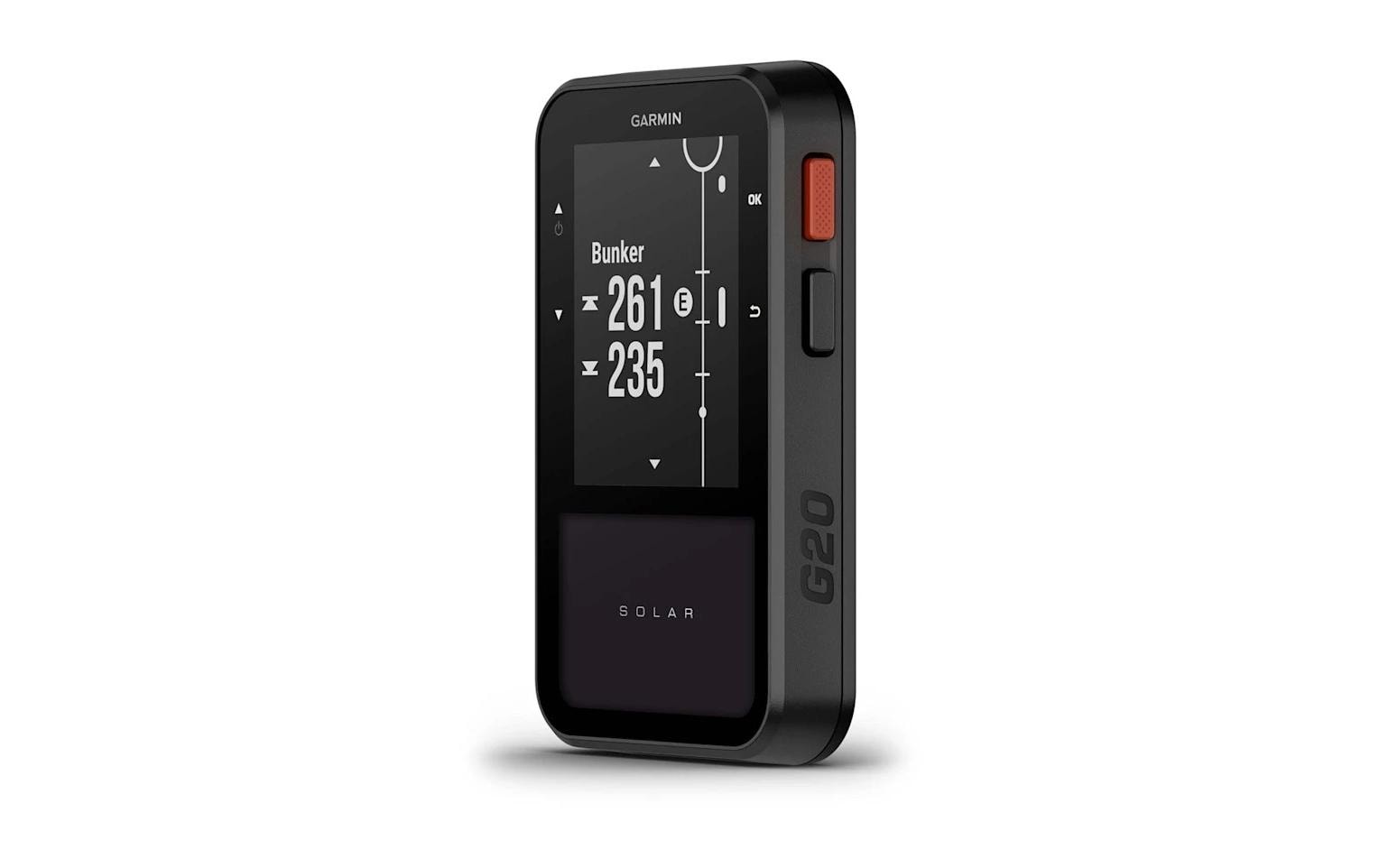 Garmin GPS-Handgerät ApproachG20 Solar – für Android, 50 × 100 × 20 mm, Schwarz, Silikon, 70 g