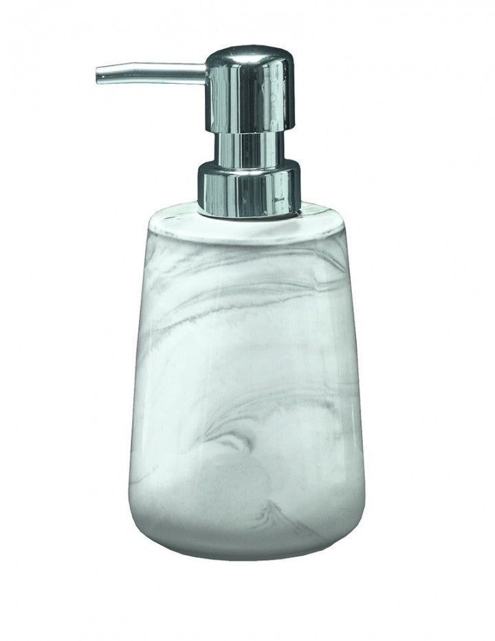 Kleine Wolke Marmor Seifenspender – Steingut, Anthrazit, 350 ml
