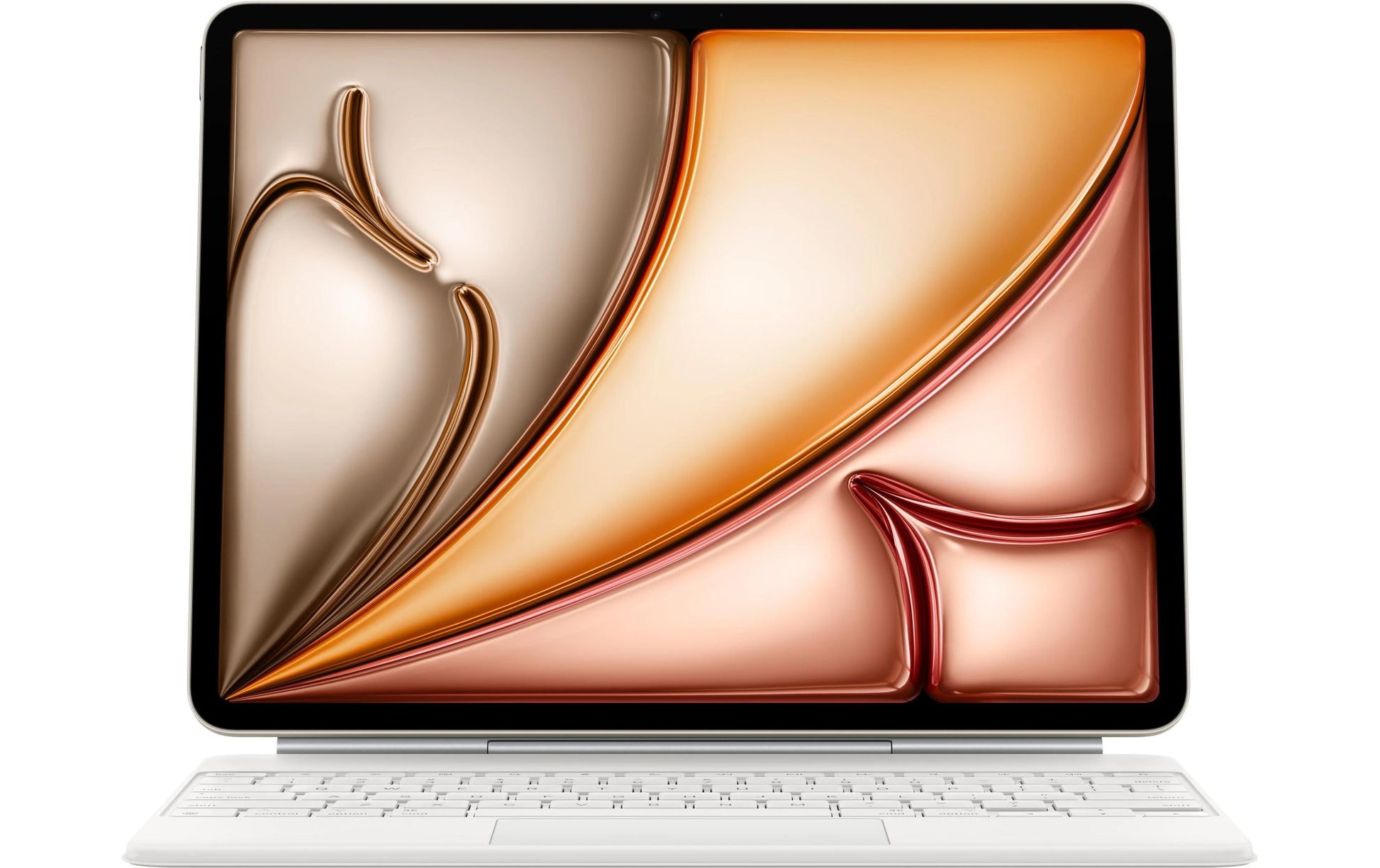 Apple Magic Keyboard Tastatur-Case für iPad Air 13" (M2/M3) – QWERTZ (CH), mit Trackpad – Weiss