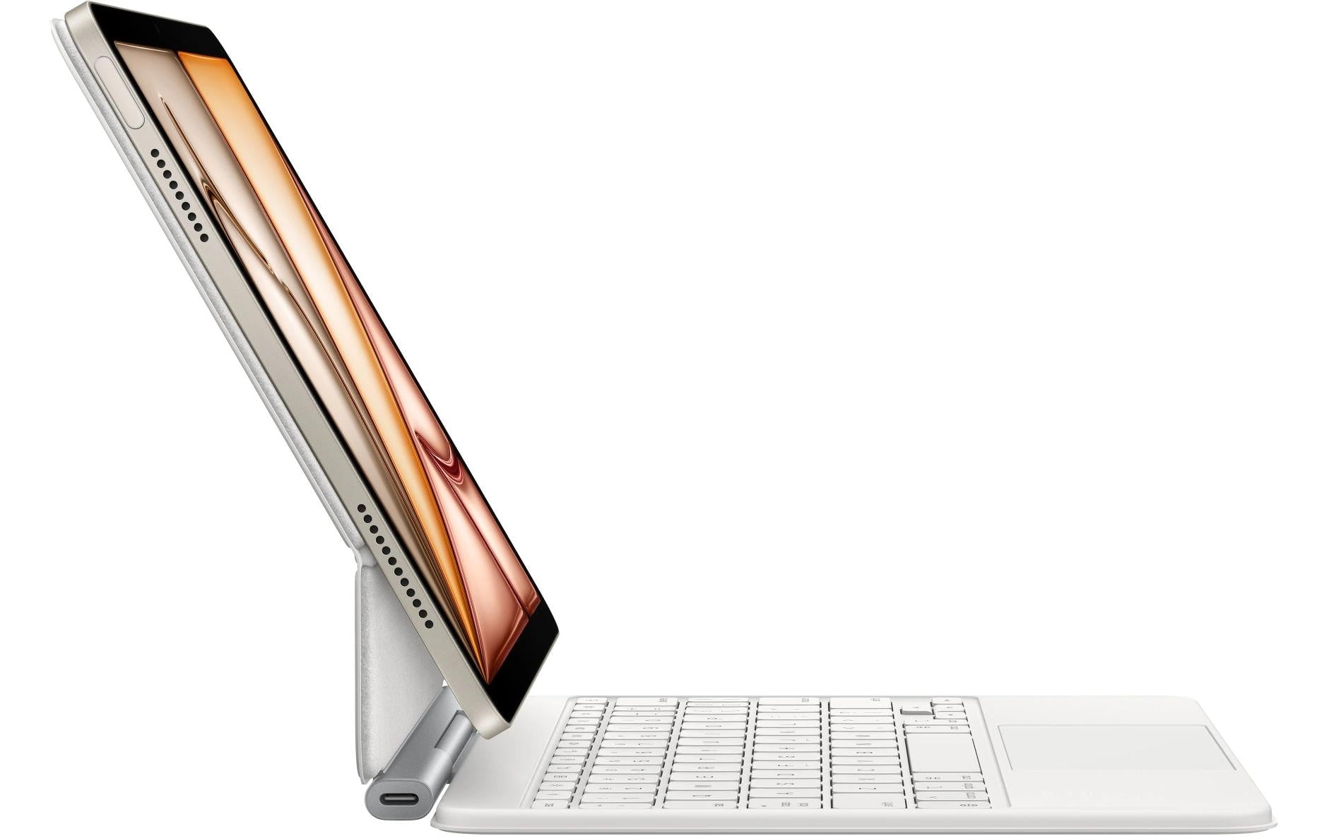 Apple Magic Keyboard – Tastatur, CH-Layout (DE-CH), mit Touchpad, Weiss – für iPad Air (11", M3)