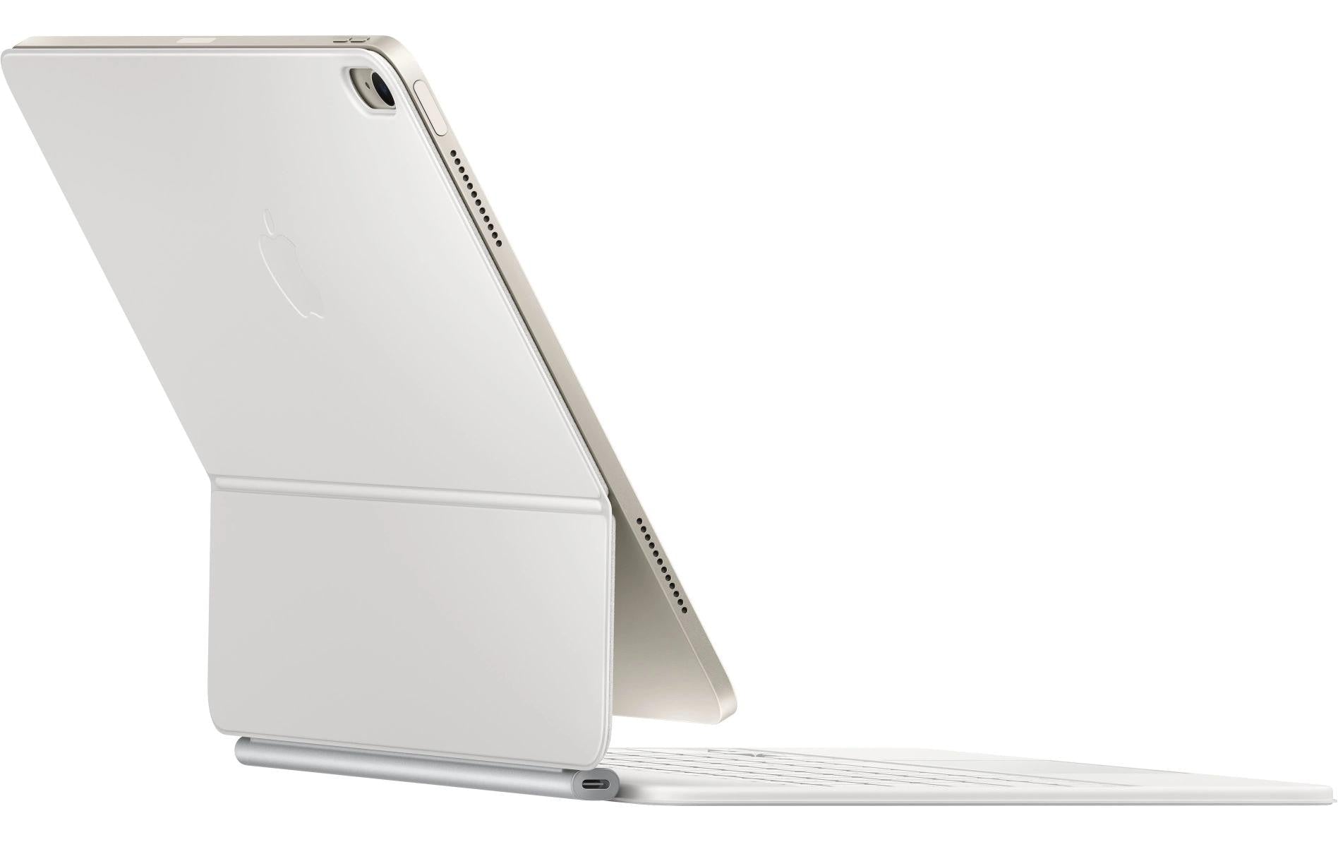 Apple Magic Keyboard Tastatur-Case für iPad Air 13" (M2/M3) – QWERTZ (CH), mit Trackpad – Weiss
