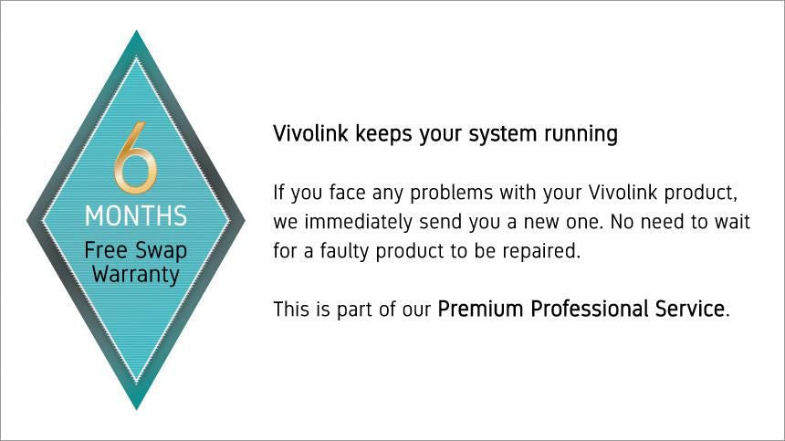 Vivolink HDMI-Switch 4×1, 4K, Audio-Extraktor, RS-232