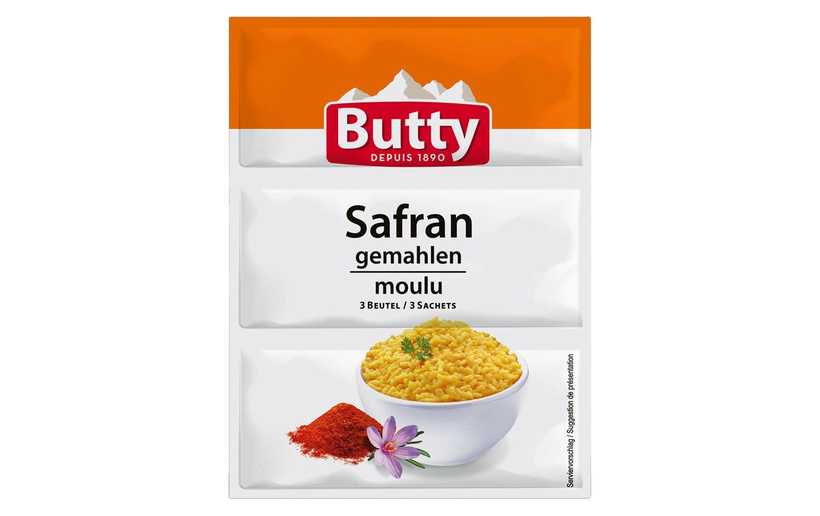 Butty Einzelgewürz Safran gemahlen – 3×0,125 g