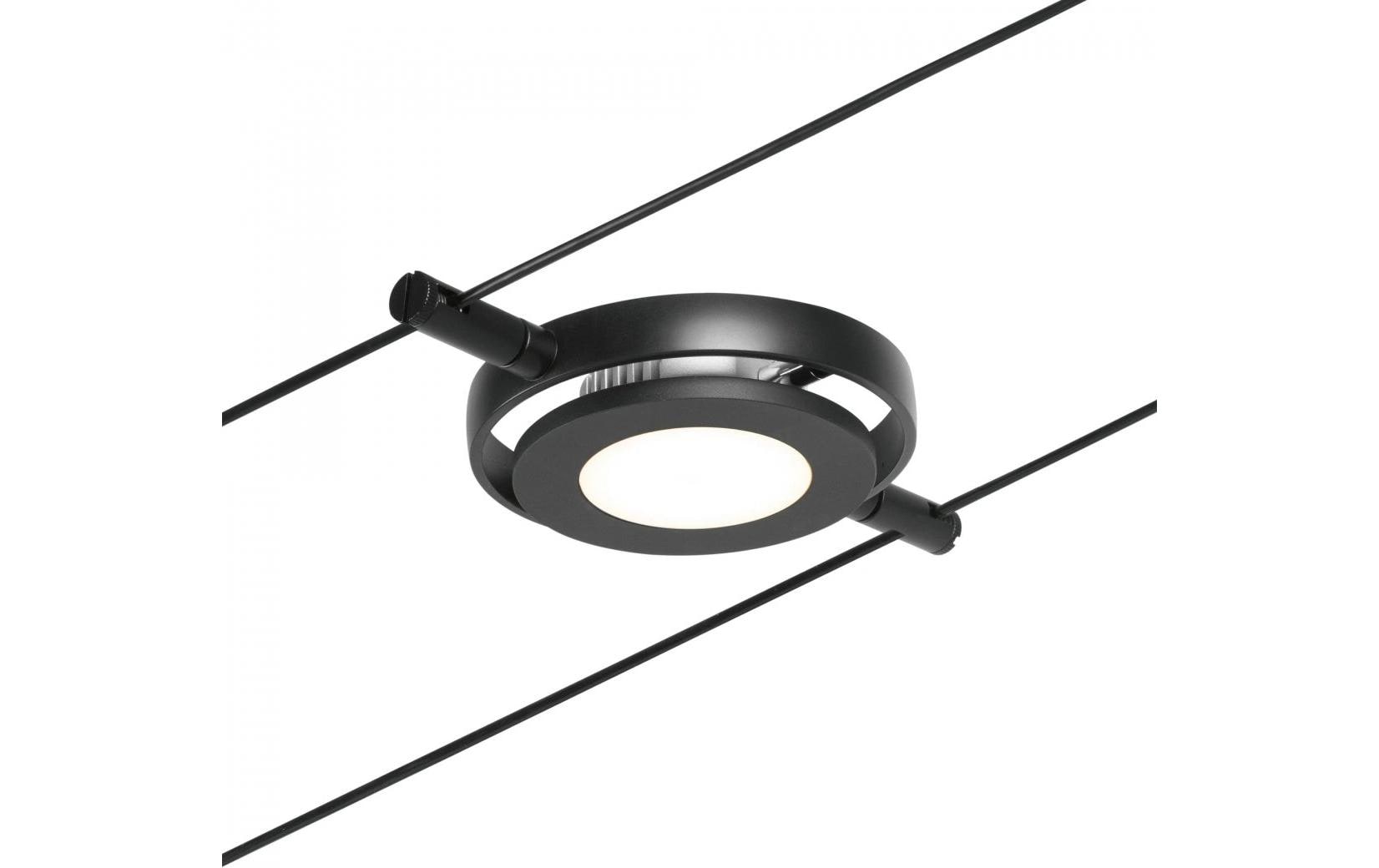 Paulmann Systemleuchte RoundMac – 5er Set, 10 m, 1000 lm, 22,5 W, 3000 K, nicht dimmbar, schwarz/chrom