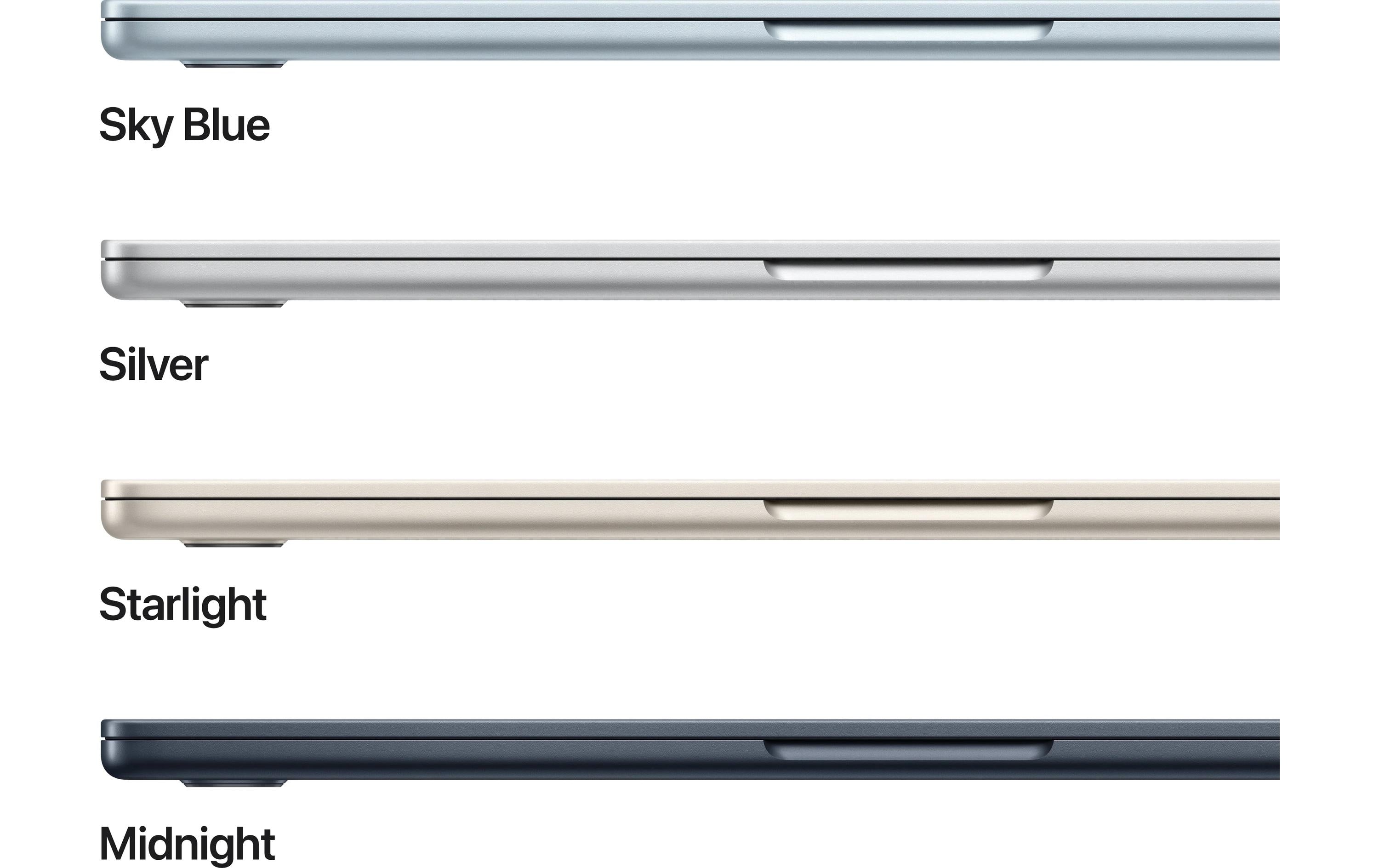 Apple MacBook Air 13 (M4) Laptop – Wi‑Fi, Bluetooth – Netzstrom 100–240 V – Aluminium – 304,1 × 215 × 11,3 mm