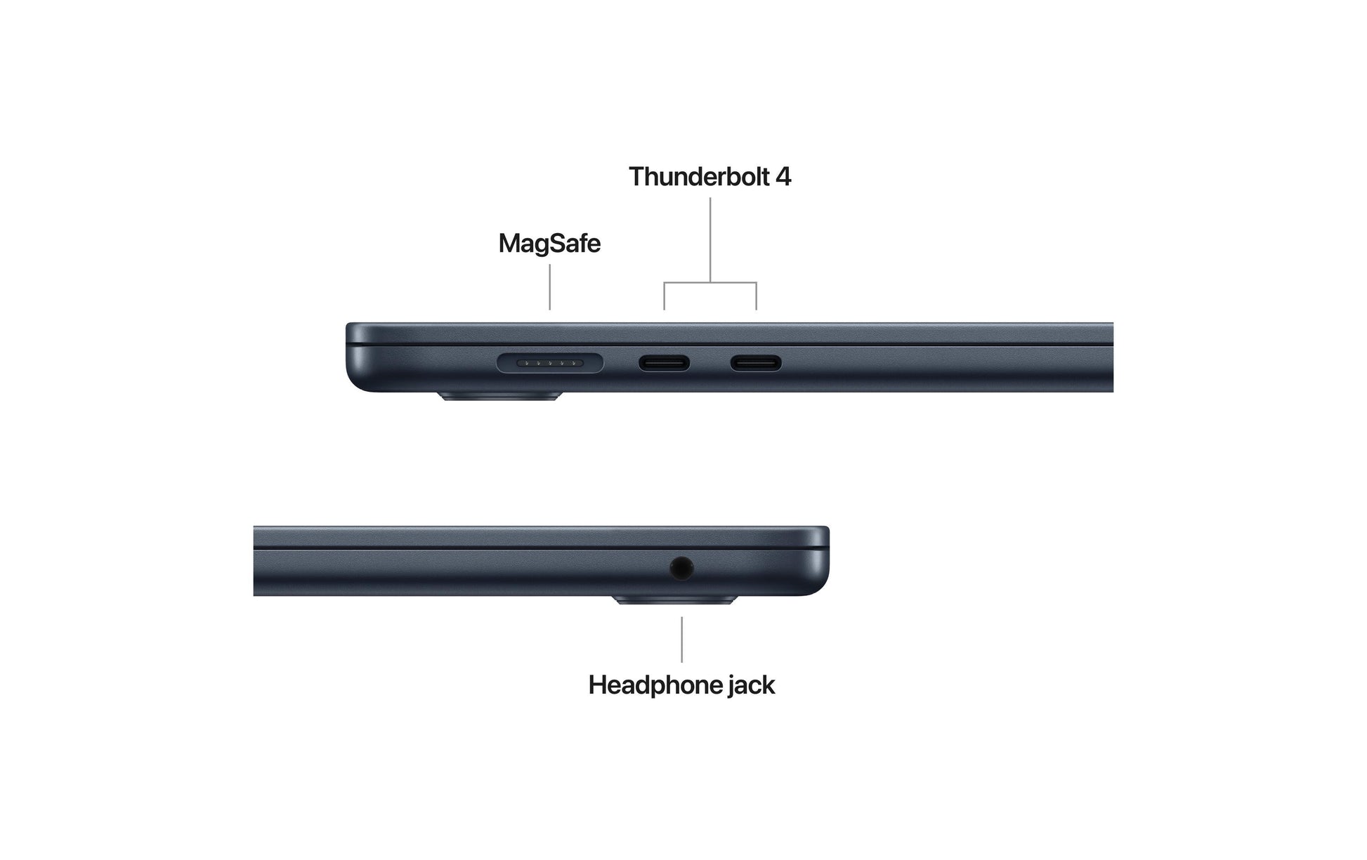 Apple MacBook Air – 15,3", 1000 GB, 24 GB RAM, WLAN, macOS, Schwarz, M4