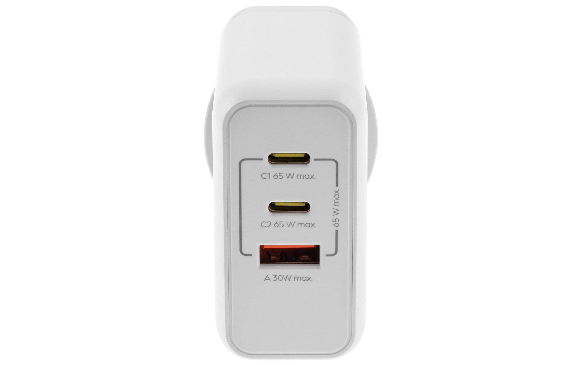 ONIT F02800 USB-Ladegerät 65 W – USB-C×2, USB-A×1 – PD 3.0, PPS, QC 3.0 – GaN – Weiss