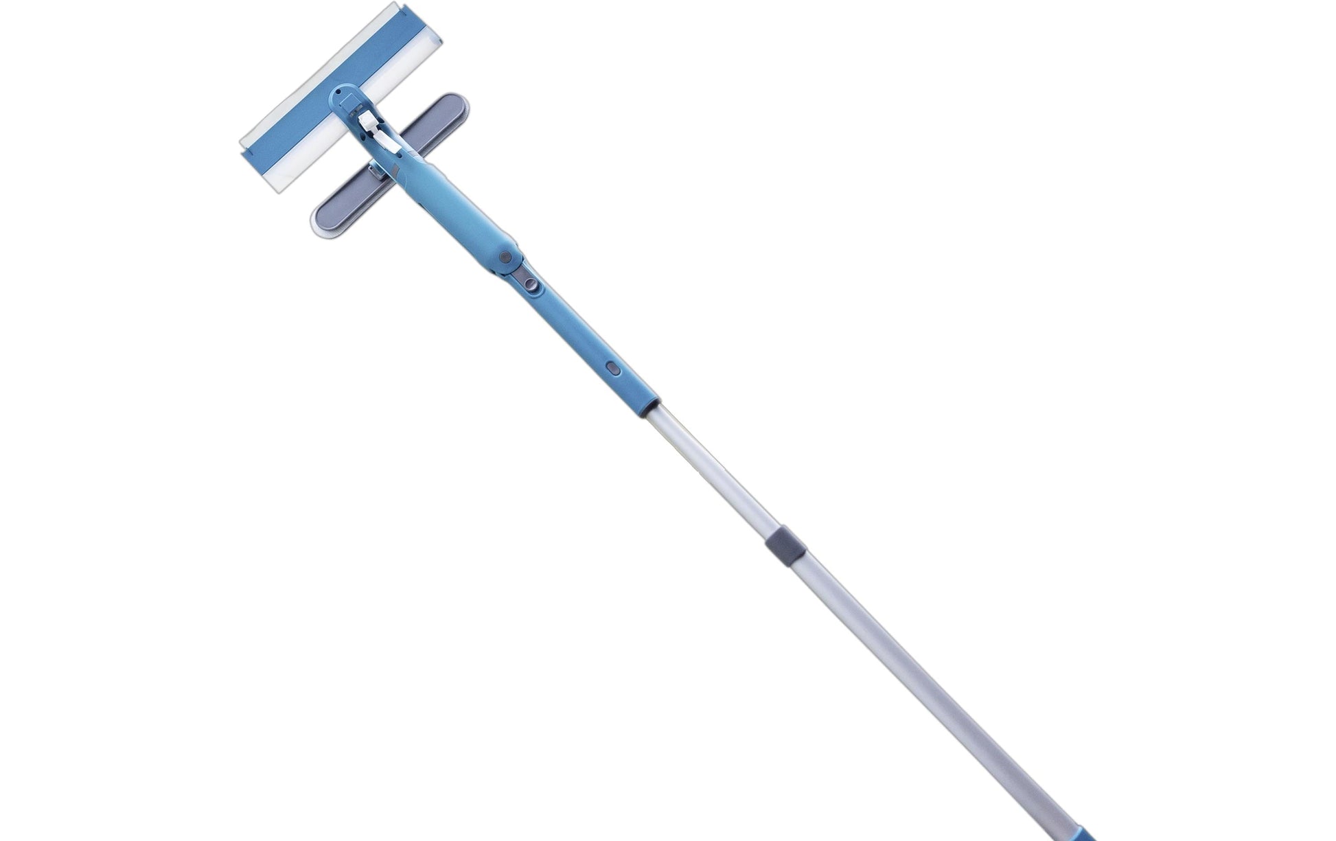 Mediashop Livington Window Buddy Fensterreiniger – teleskopierbar, PET, türkis – 16 × 8,5 × 53 cm