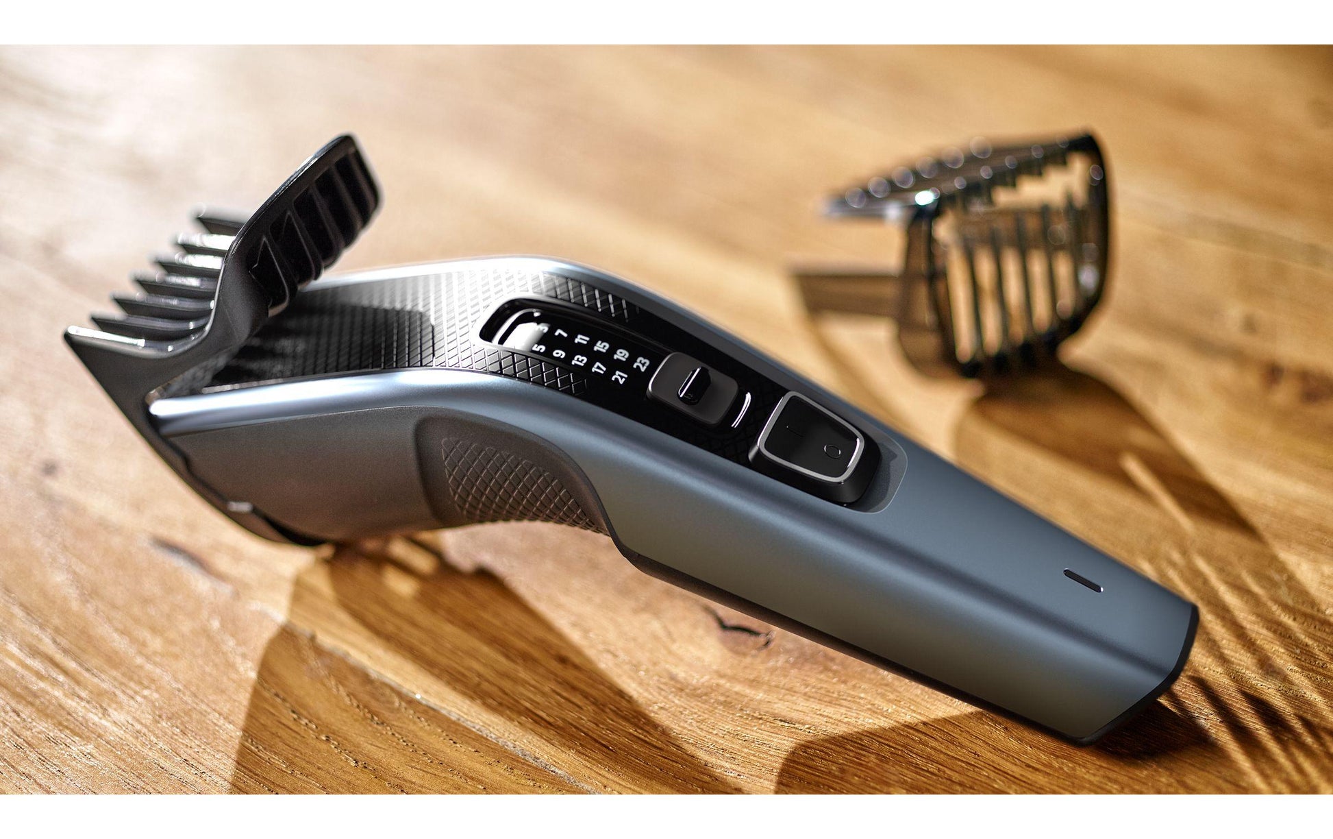 Philips Haarschneider Serie 3000 HC3530/15 – kabellos, 75 min Akkubetrieb – 0,5–23 mm, blau/schwarz