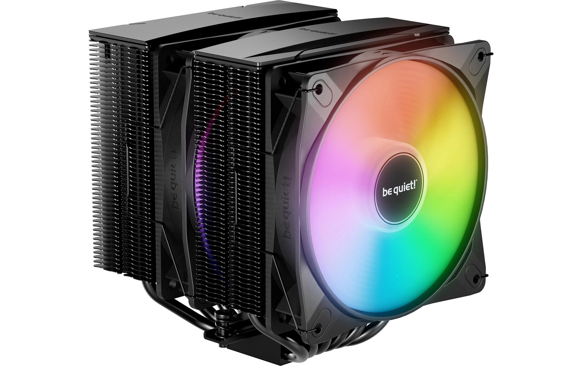 be quiet! be quiet Pure Rock Pro 3 LX – CPU-Kühler – 2×120 mm, 250 W TDP, RGB, 155 mm, Schwarz