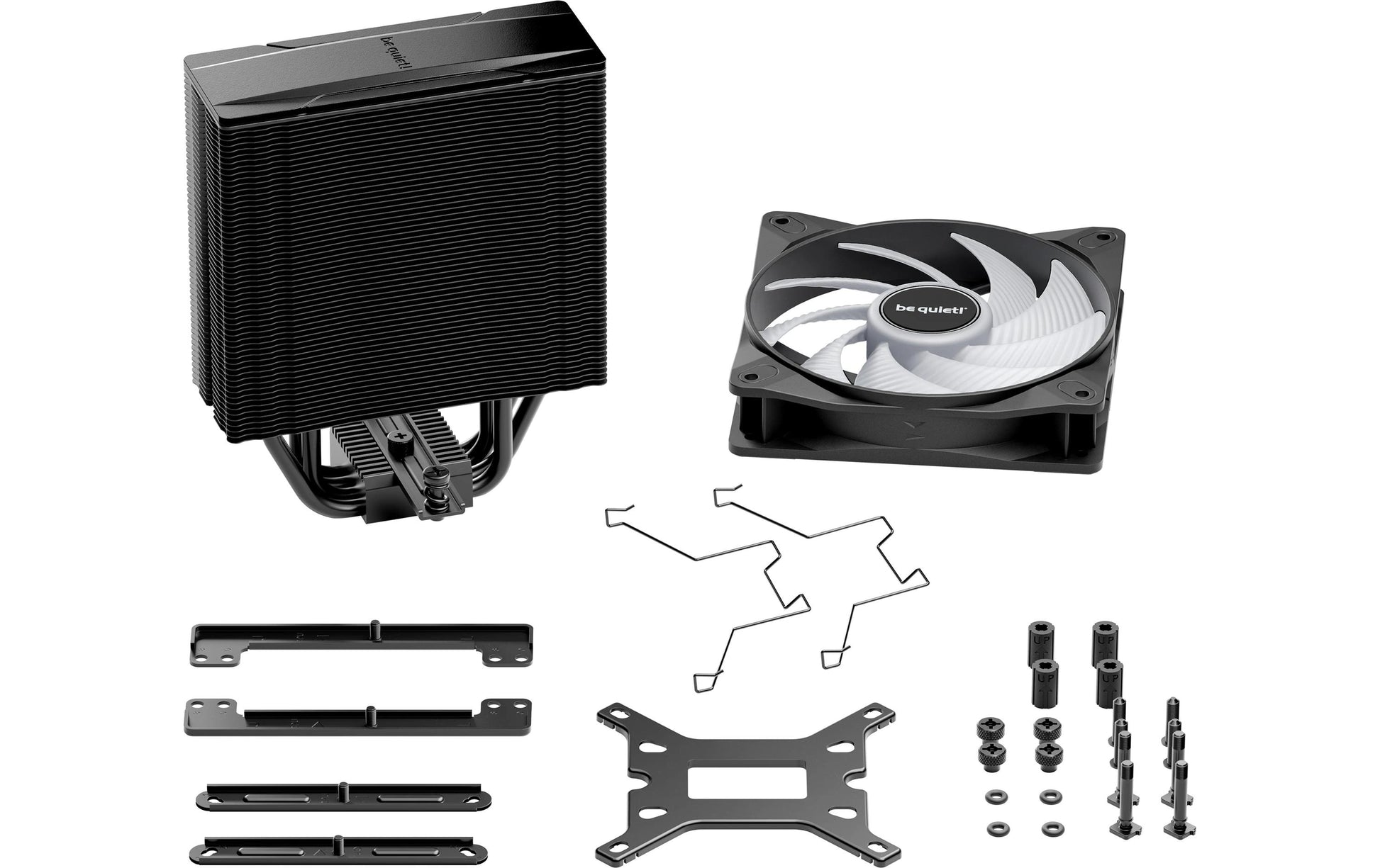 be quiet! be quiet PURE ROCK 3 LX – CPU-Kühler – 12 cm, 4 Wärmerohre, 105,1 m³/h, für LGA1700, AM4, AM5 und andere