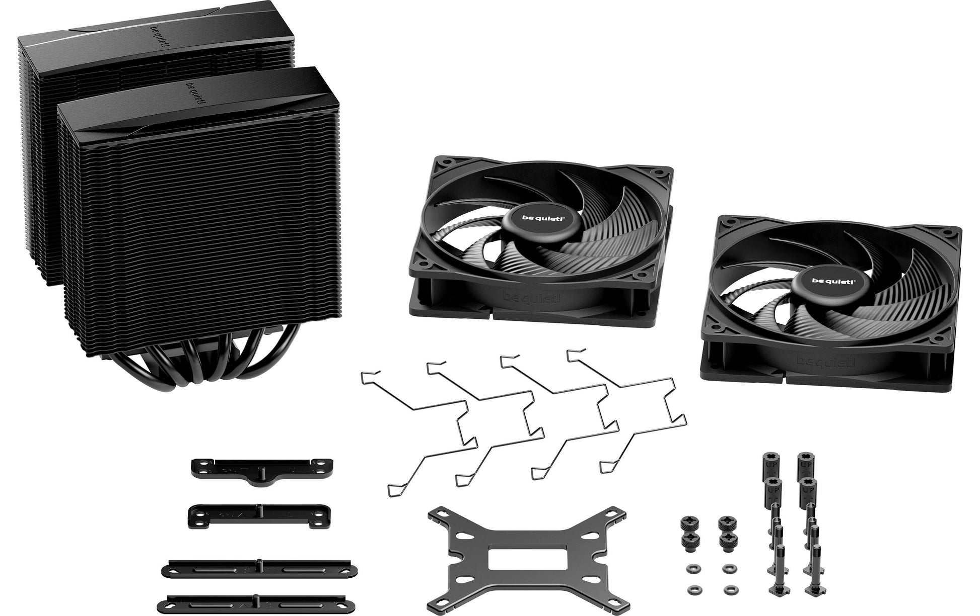 be quiet! be quiet Pure Rock Pro 3 Black – CPU-Kühler 120 mm, 2000 U/min, TDP 250 W, 34,8 dB, Schwarz