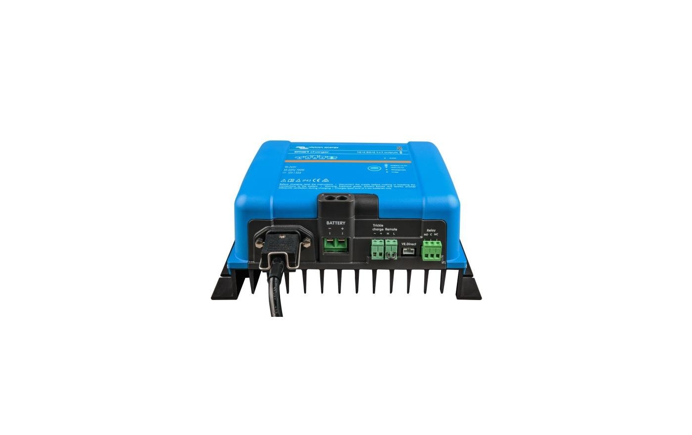 Victron Smart IP43 Ladegerät – 50 A, 12 V, 1+1, Erhaltungsladung, für LiFePO4-Akkus, 120–240 V AC