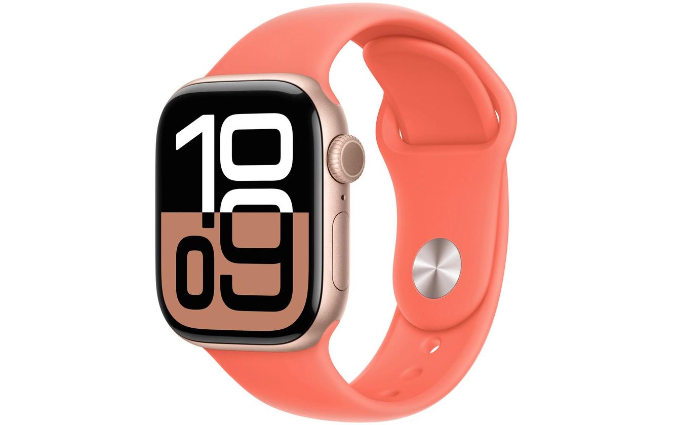 Apple Sportarmband Tangerine – Armband – für Apple Watch 42 mm, Tangerine, S/M, Kunststoff