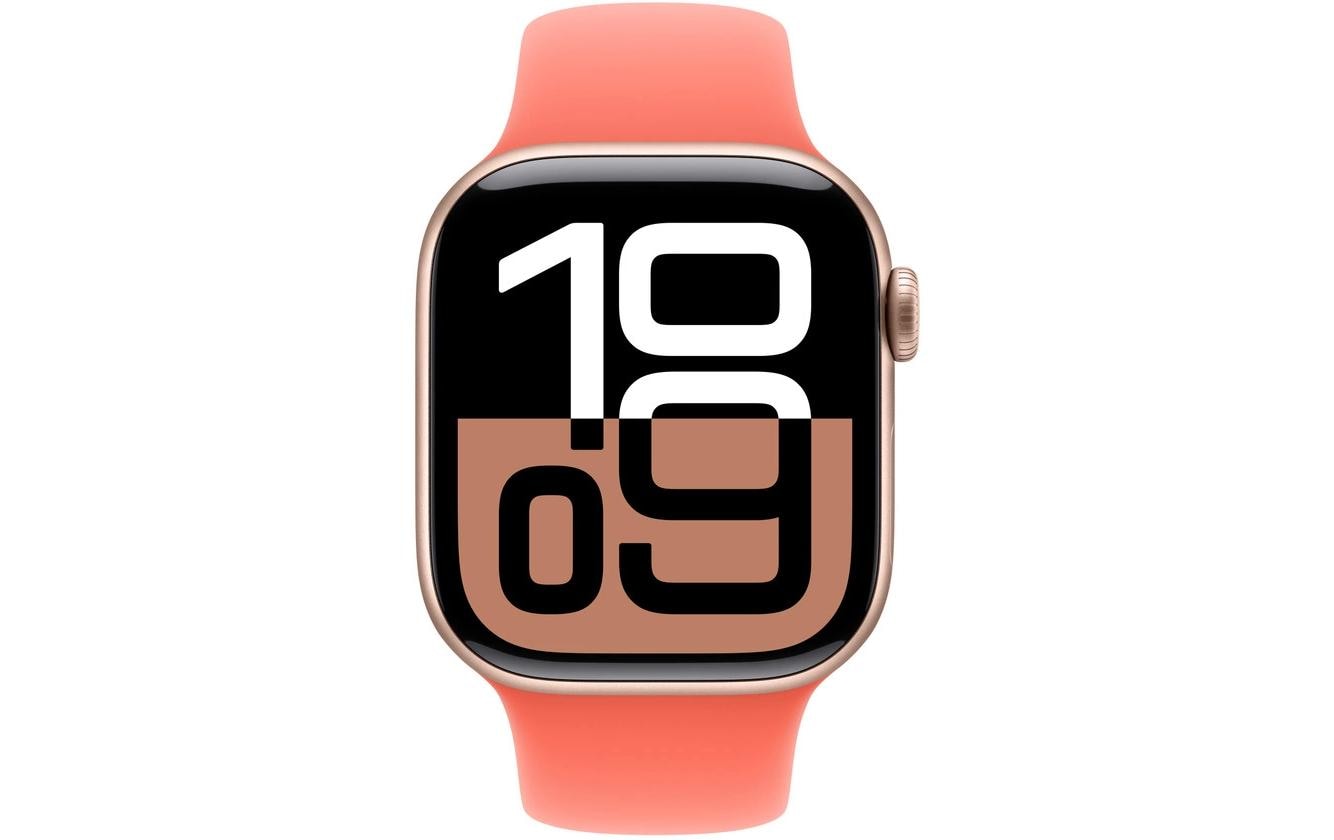Apple Sportarmband Tangerine – Armband – für Apple Watch 42 mm, Tangerine, S/M, Kunststoff