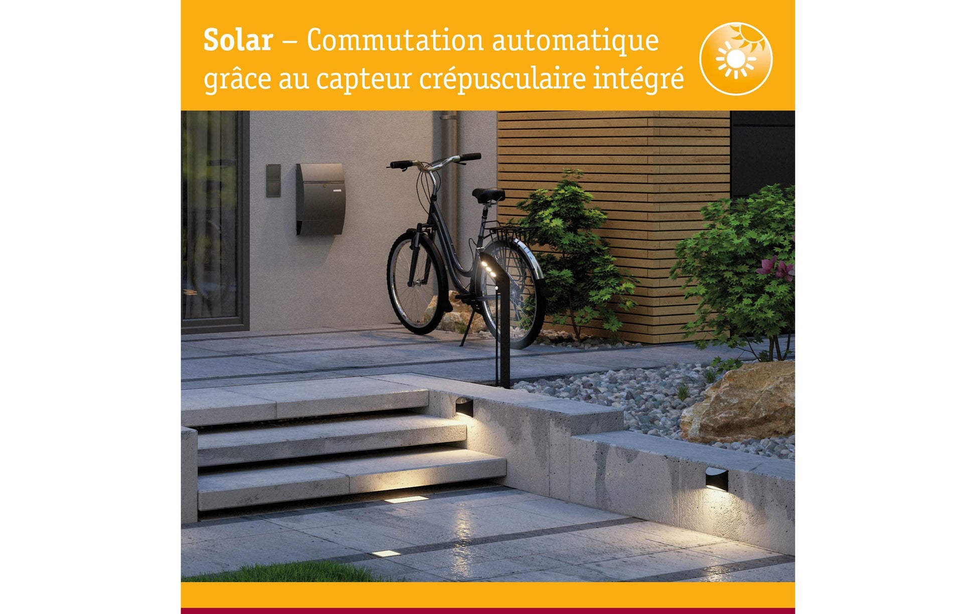 Paulmann Aussenwandleuchte – Warmweiss, 3000 K – IP44 – Solarbetrieb – Dämmerungssensor – Anthrazit, Kunststoff