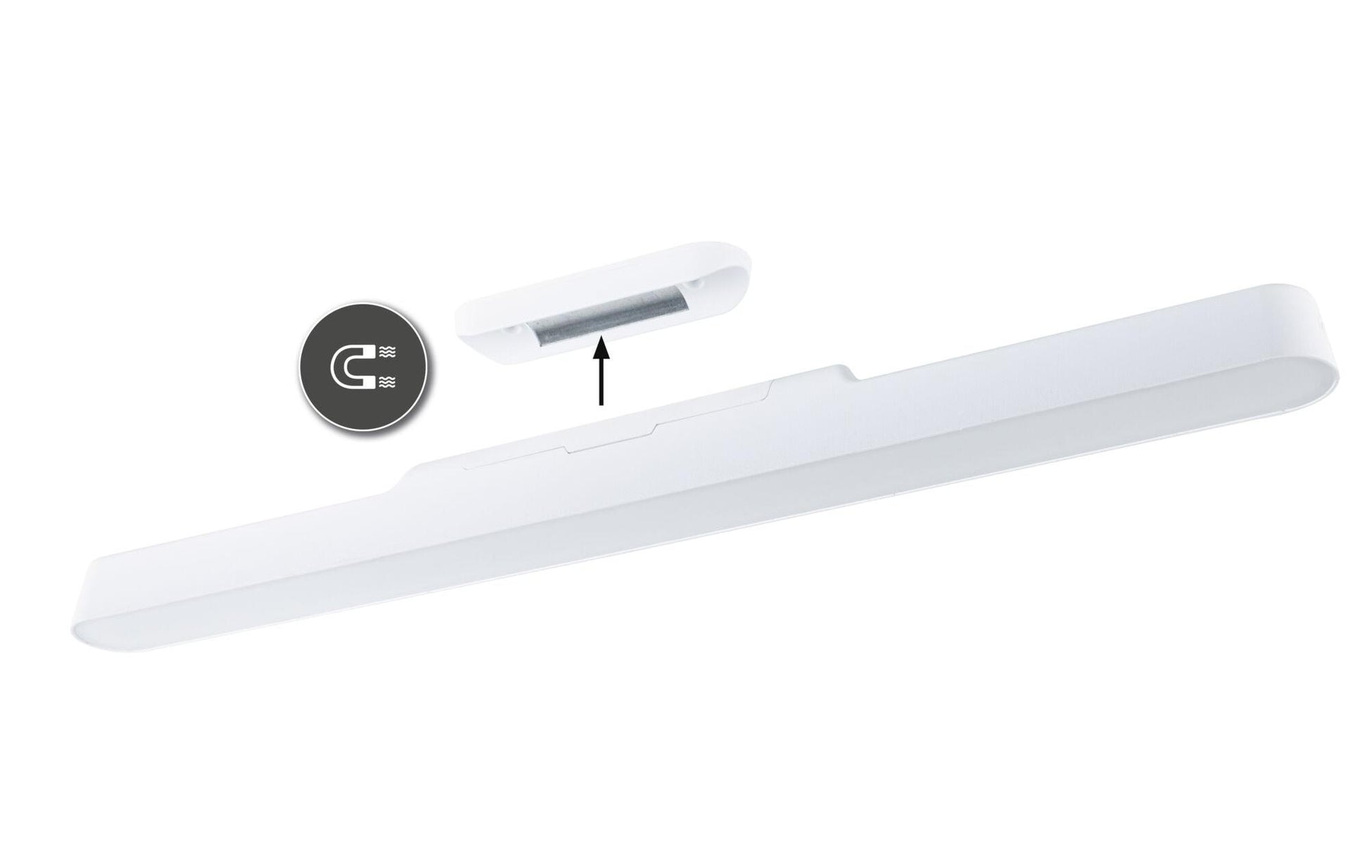 Paulmann Möbelleuchte Atali 24 – 40 cm, 310 lm, 2,6 W, 4000 K, dimmbar, Akku, weiss