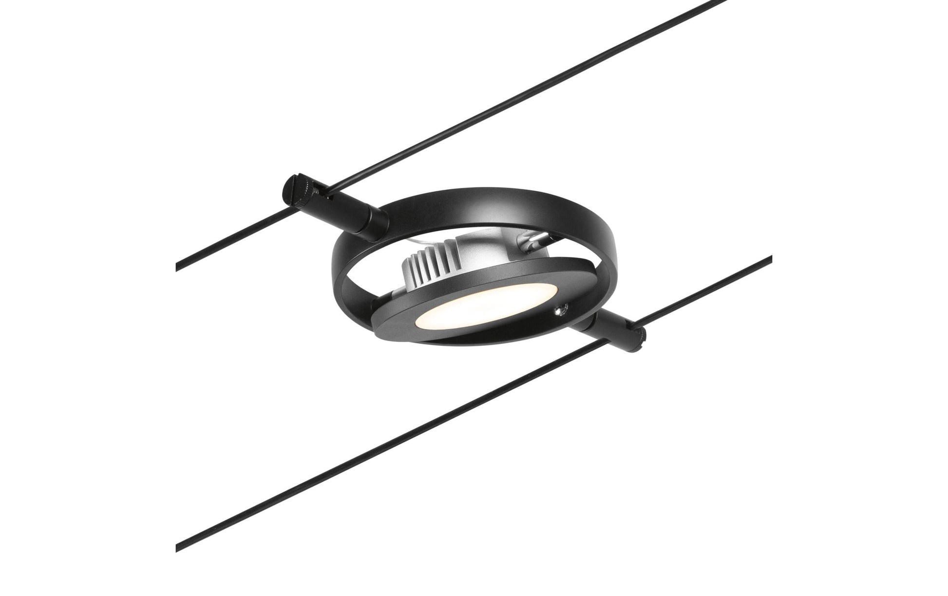 Paulmann Systemleuchte RoundMac – 5er Set, 10 m, 1000 lm, 22,5 W, 3000 K, nicht dimmbar, schwarz/chrom