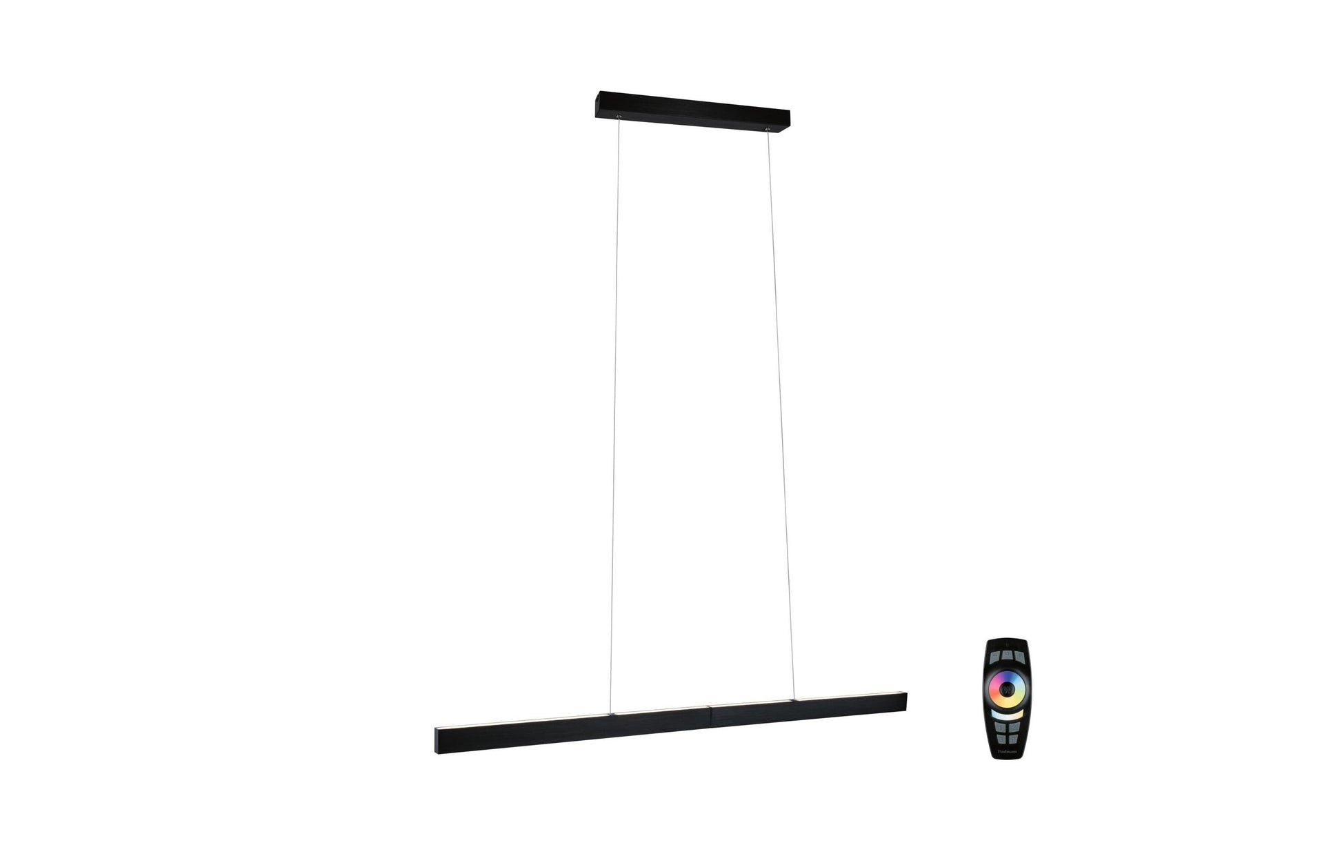 Paulmann Pendelleuchte Aptare – 180 × 90–150 cm, 1800 lm, 45 W, 2700 K, dimmbar, für ZigBee 3.0, schwarz
