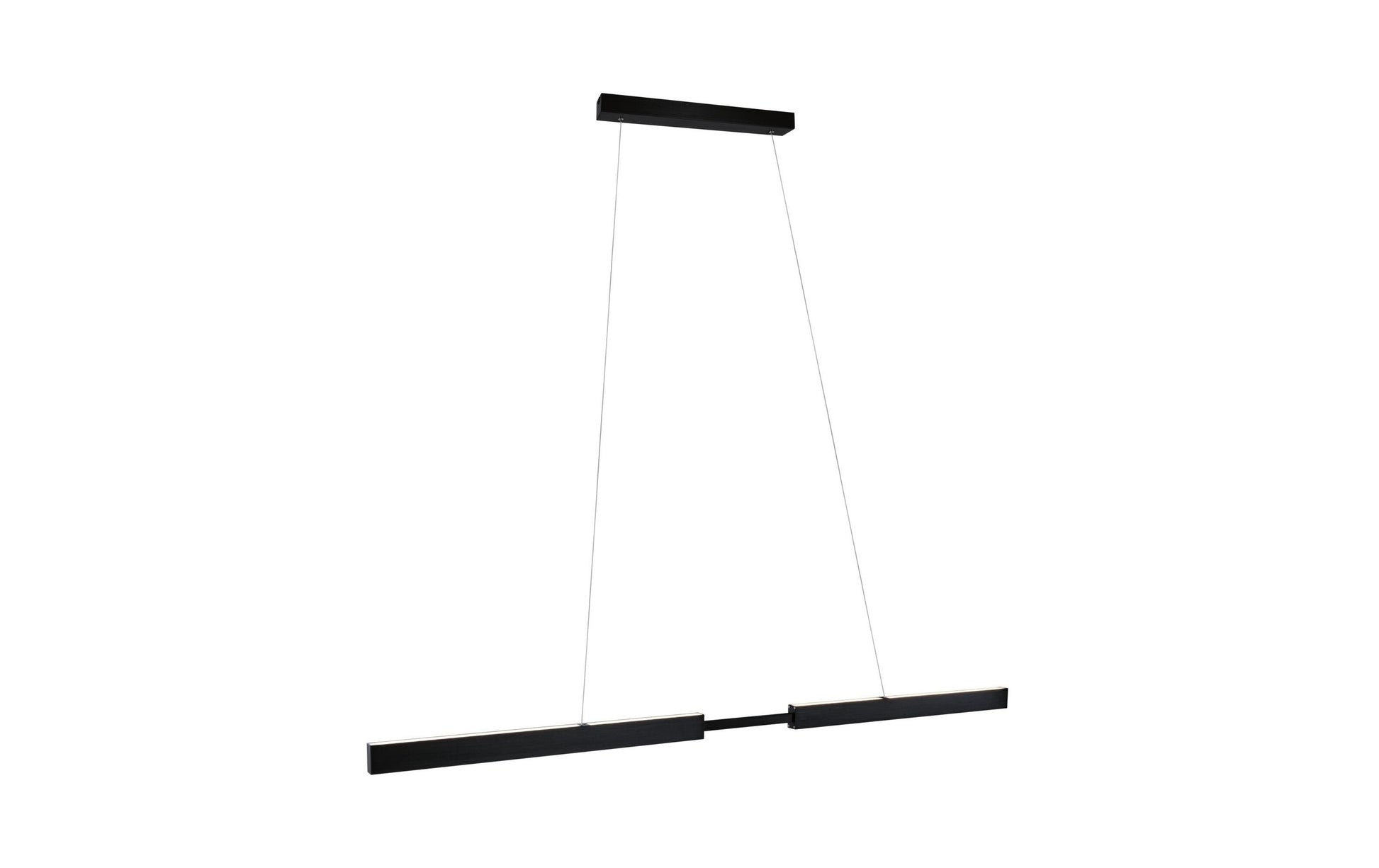 Paulmann Pendelleuchte Aptare – 180 × 90–150 cm, 1800 lm, 45 W, 2700 K, dimmbar, für ZigBee 3.0, schwarz