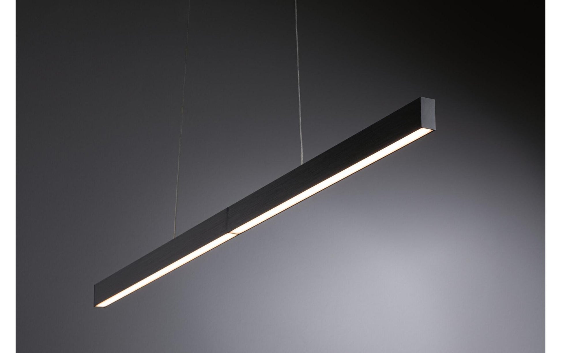 Paulmann Pendelleuchte Aptare – 180 × 90–150 cm, 1800 lm, 45 W, 2700 K, dimmbar, für ZigBee 3.0, schwarz