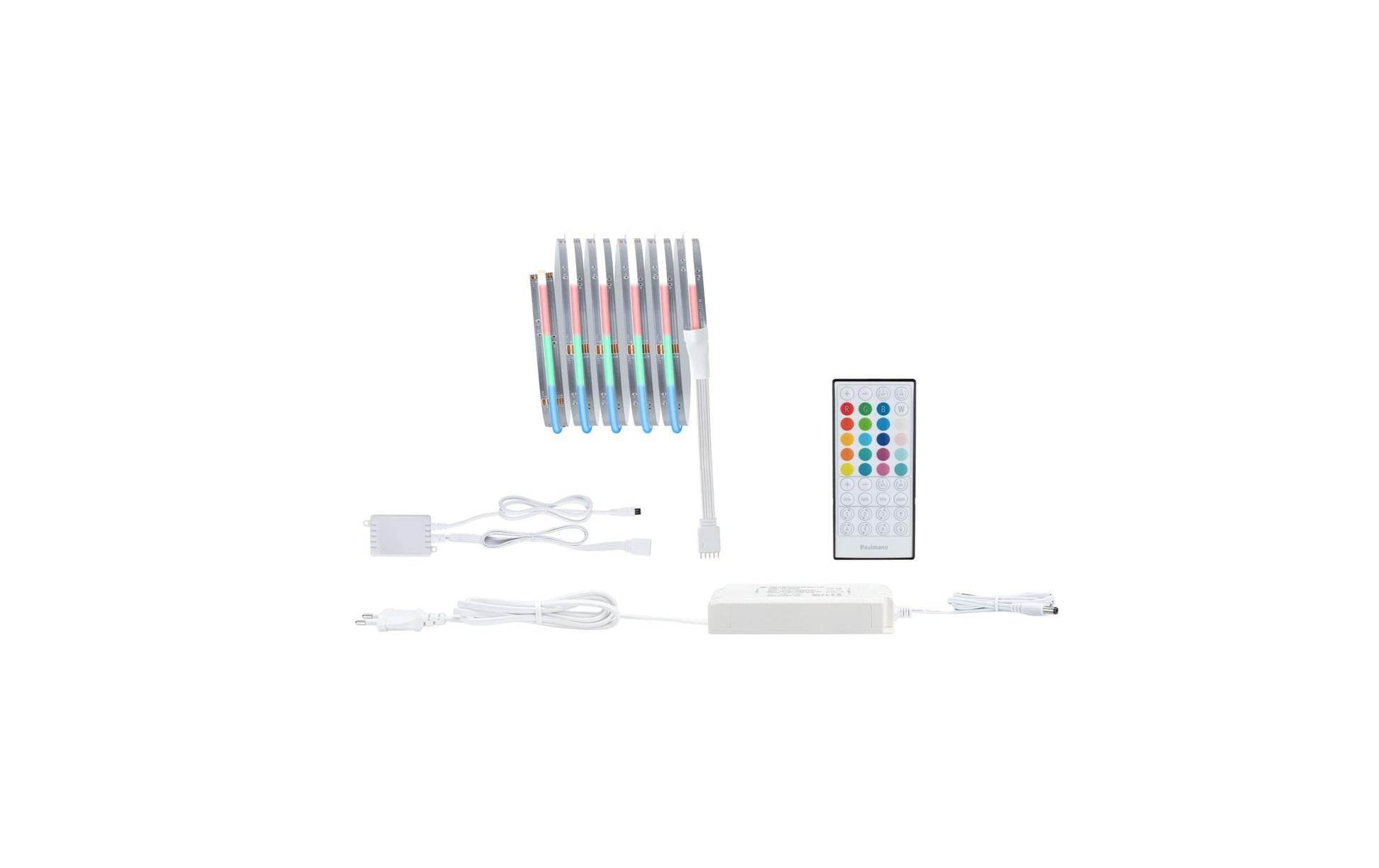 Paulmann LED-Strip MaxLED1000 – 1,5 m, 1557 lm, 17 W, RGBW, dimmbar, silber, Fernbedienung