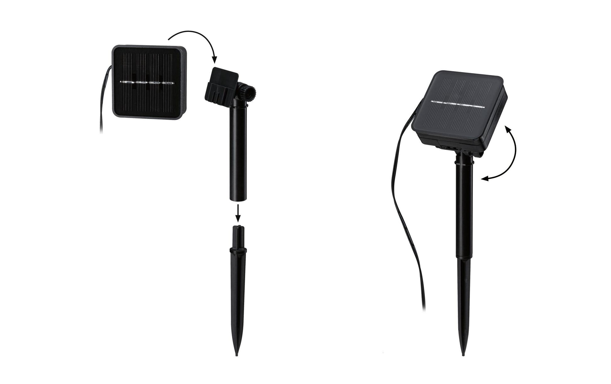 Paulmann LED-Streifen Aussen – 2700 K – IP44 – Akku & Solar – Dämmerungsautomatik – Schwarz – Kunststoff