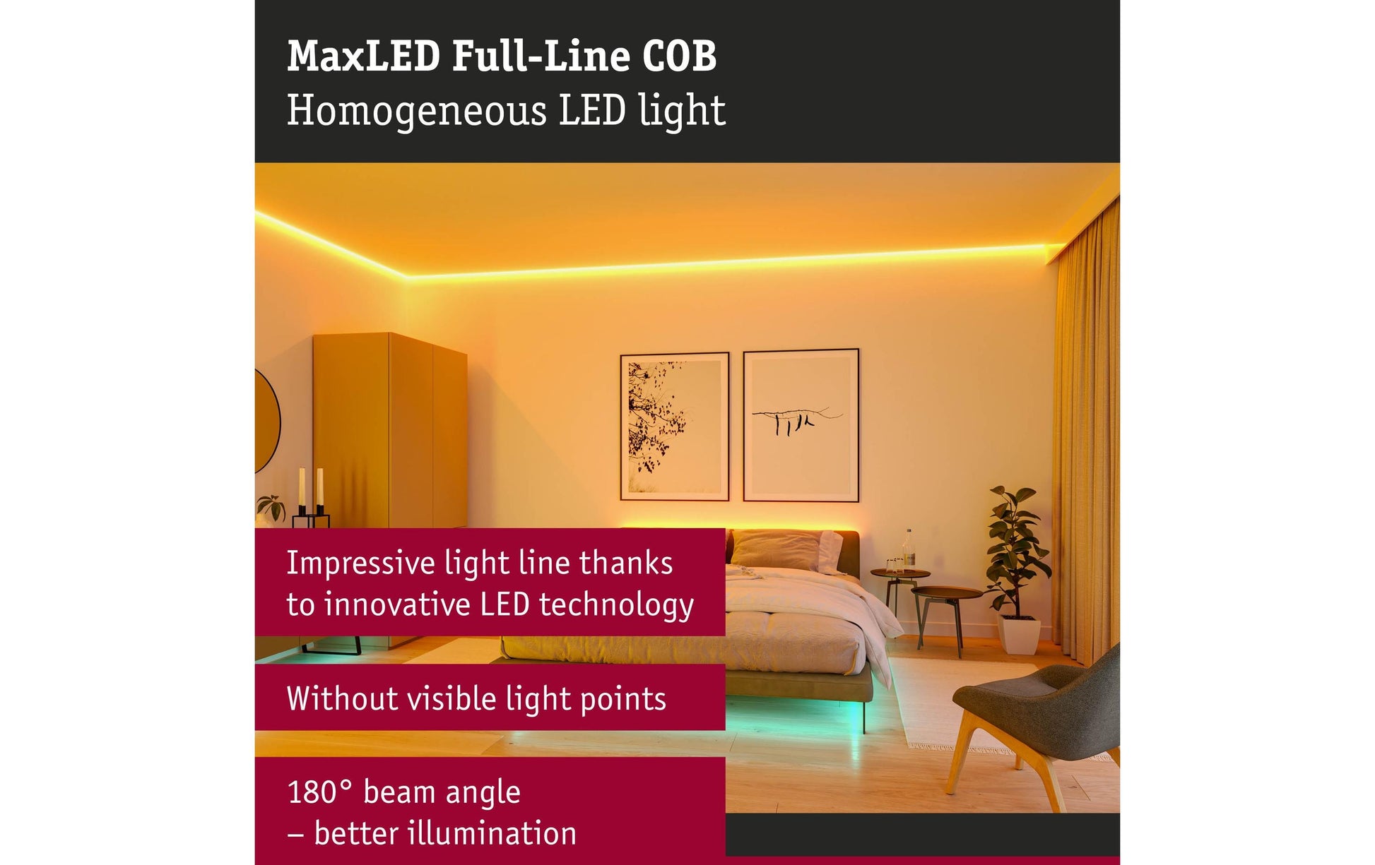 Paulmann LED-Strip MaxLED1000 – 1,5 m, 1557 lm, 17 W, RGBW, dimmbar, silber, Fernbedienung