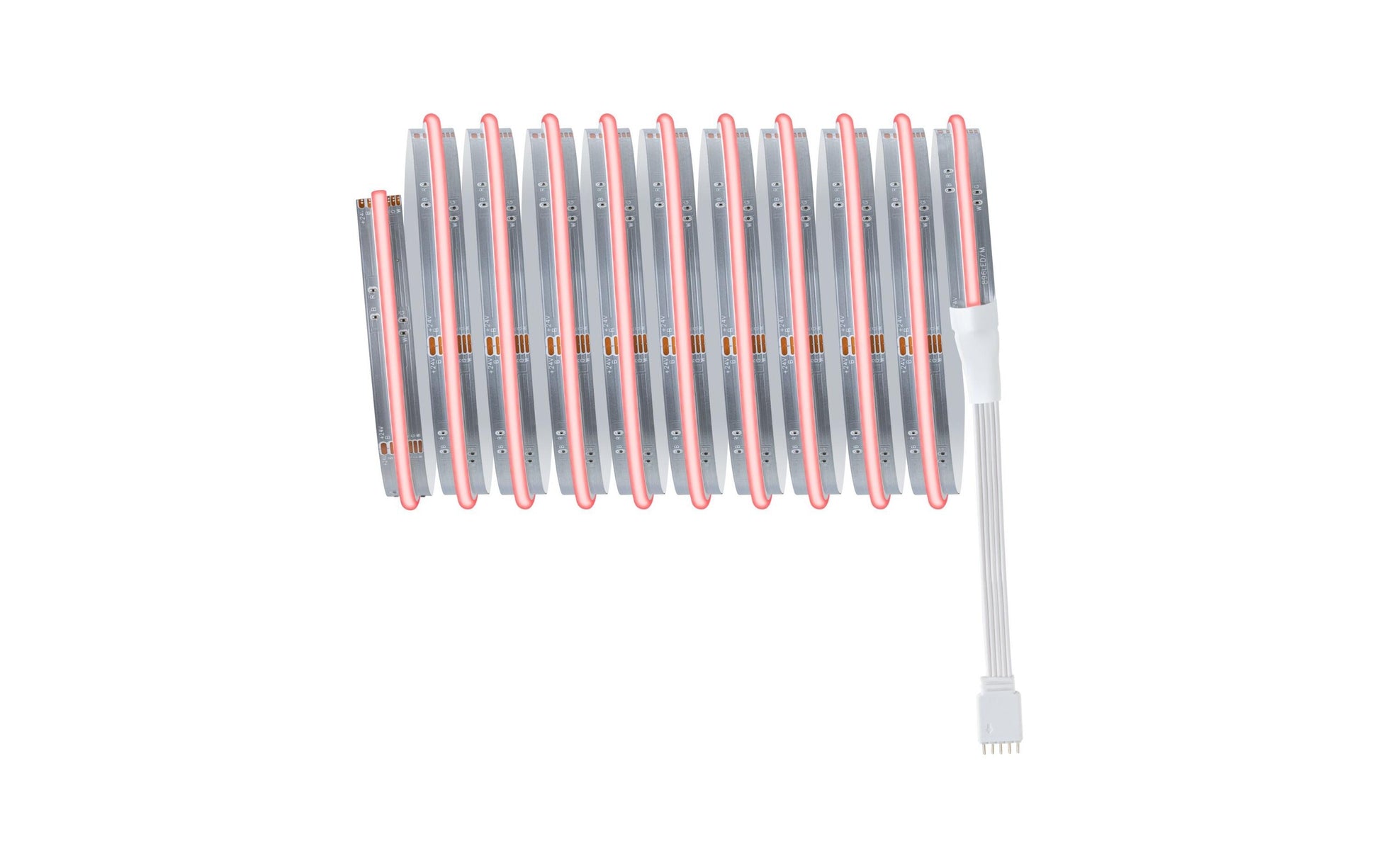 Paulmann LED-Strip – 3 m, 1590 lm, 18 W, RGBW/3000 K, dimmbar, silber, inkl. Netzteil, Fernbedienung