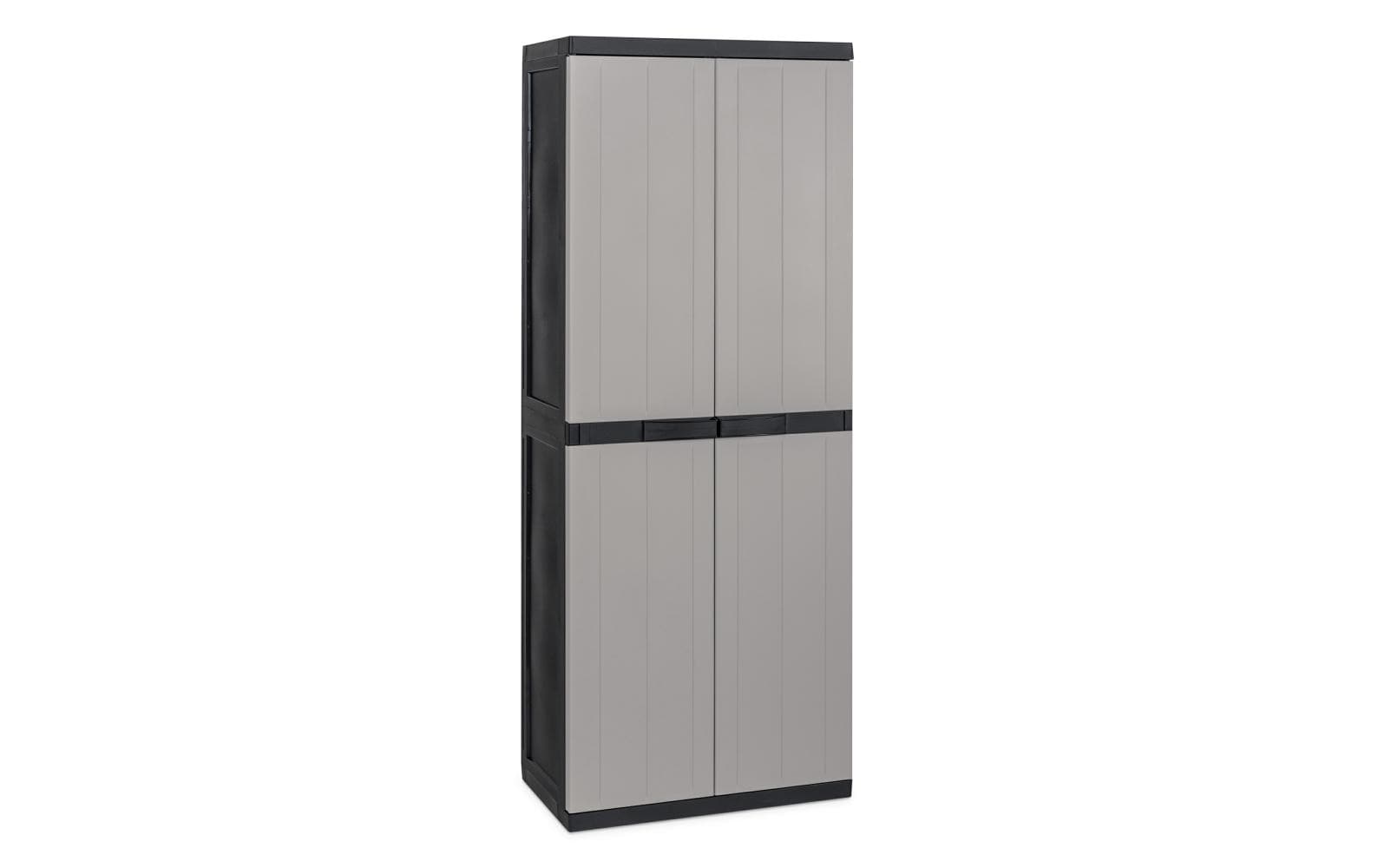 Toomax Schrank, 3 Tablare, Kunststoff, 650 × 370 × 1'650 mm, Grau