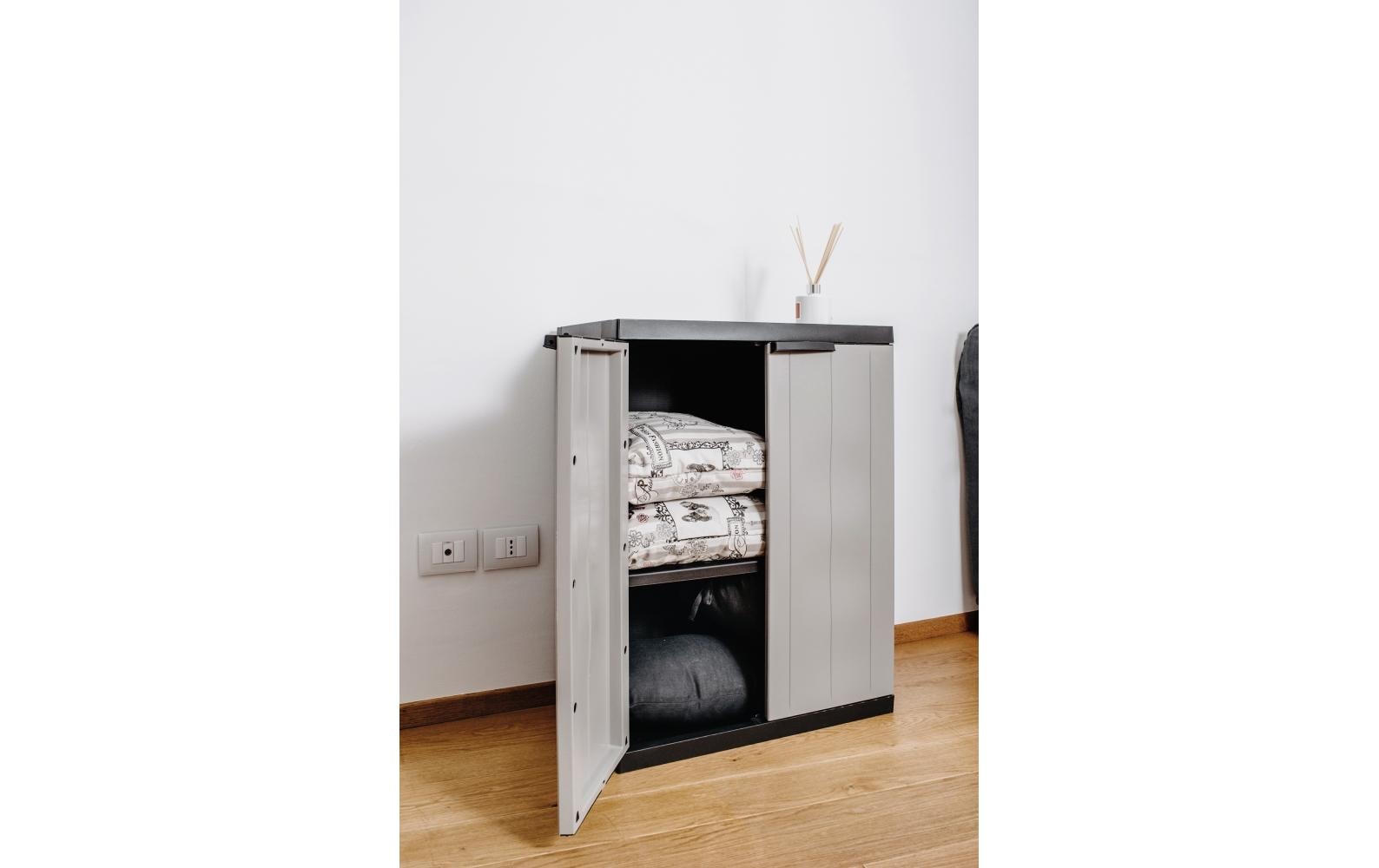 Toomax Schrank – Polypropylen, schwarz, 65 × 85 × 37 cm
