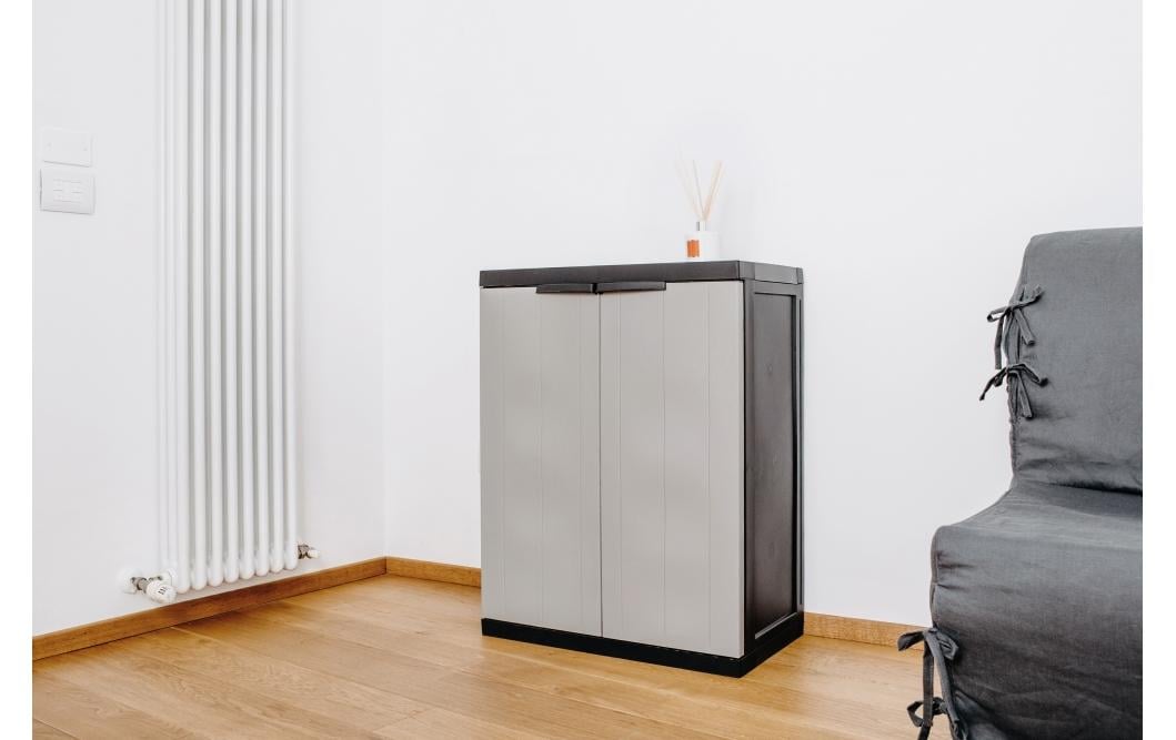 Toomax Schrank – Polypropylen, schwarz, 65 × 85 × 37 cm