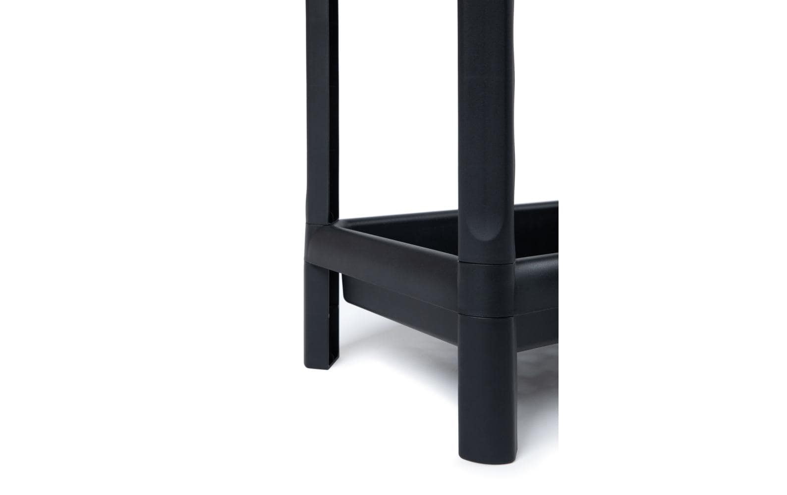 Toomax Büro-/Lagerregal freistehend – 4 Böden – 38 × 23 × 100 cm – 5 kg/Boden – schwarz – Polypropylen
