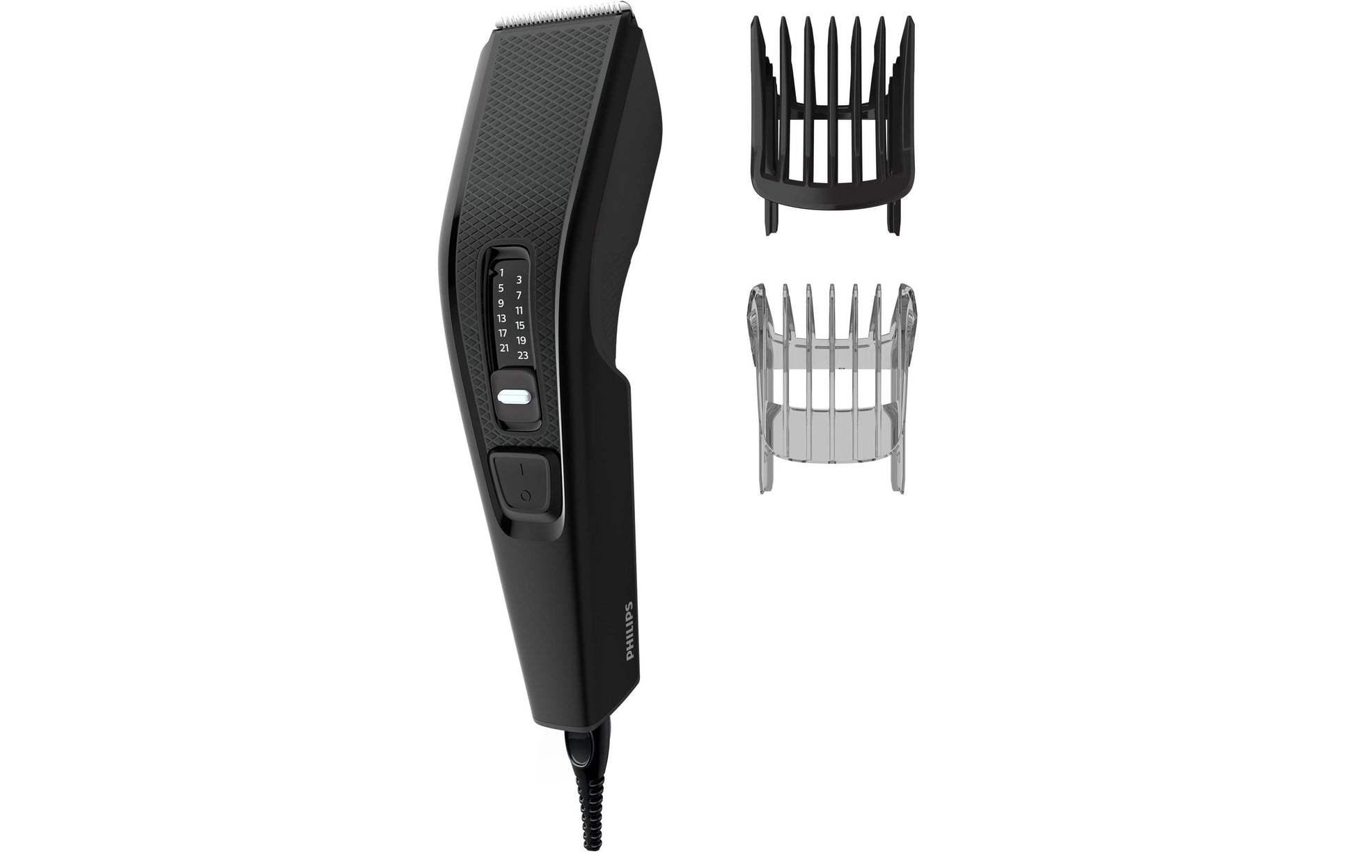 Philips Haarschneider Serie 3000 HC3510/15 – Netzbetrieb – 0,5–23 mm, 13 Längeneinstellungen, Schwarz, Edelstahl