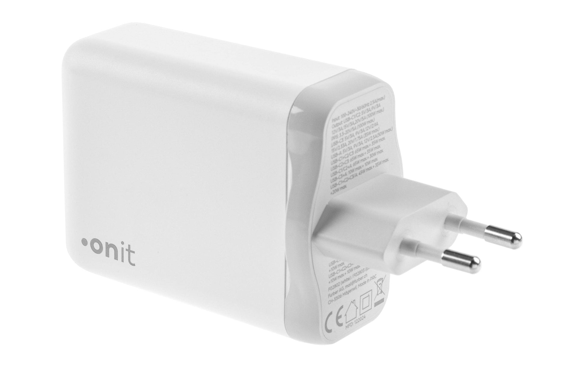 ONIT Netzteil – 100 W, 2× USB-C, GaN