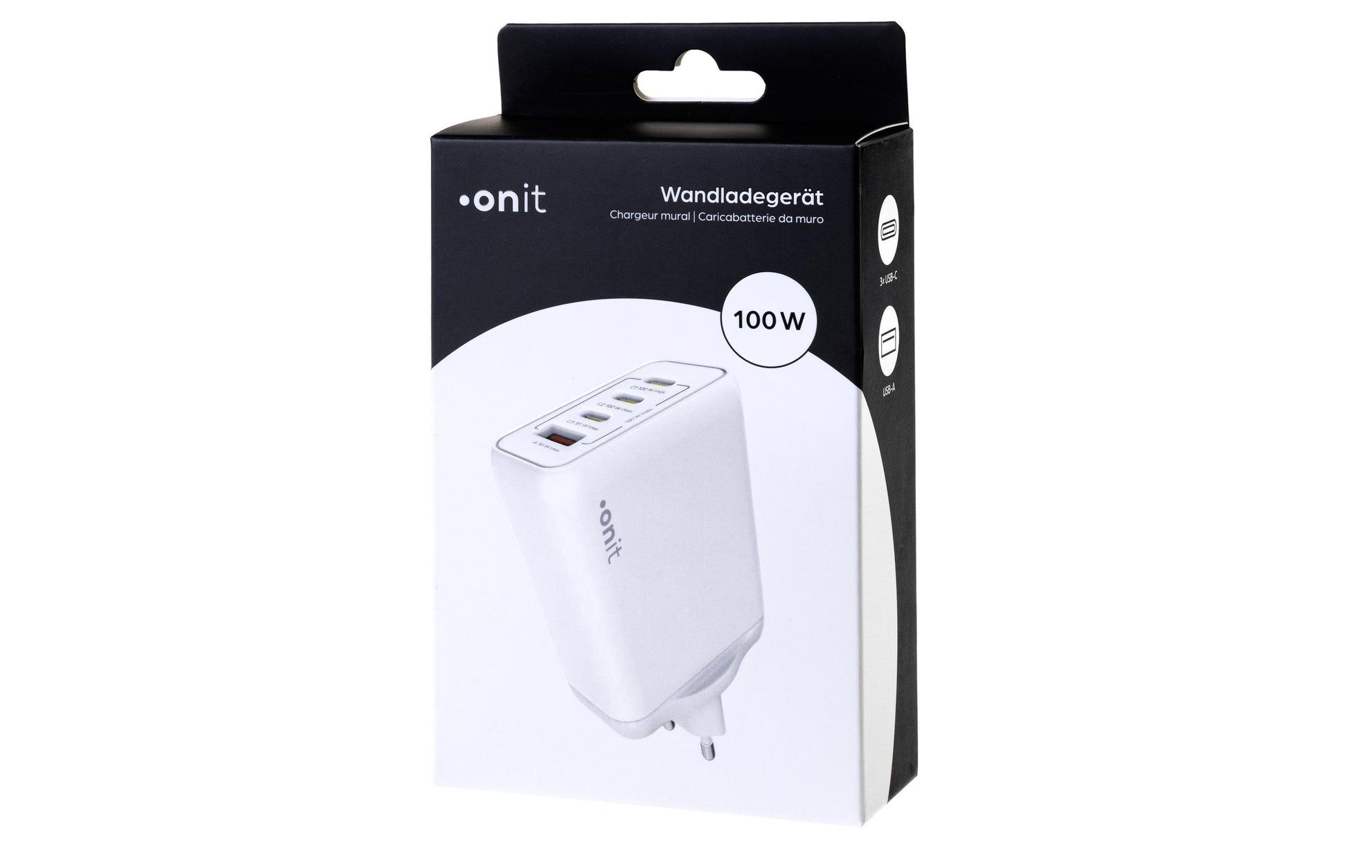 ONIT Netzteil – 100 W, 2× USB-C, GaN