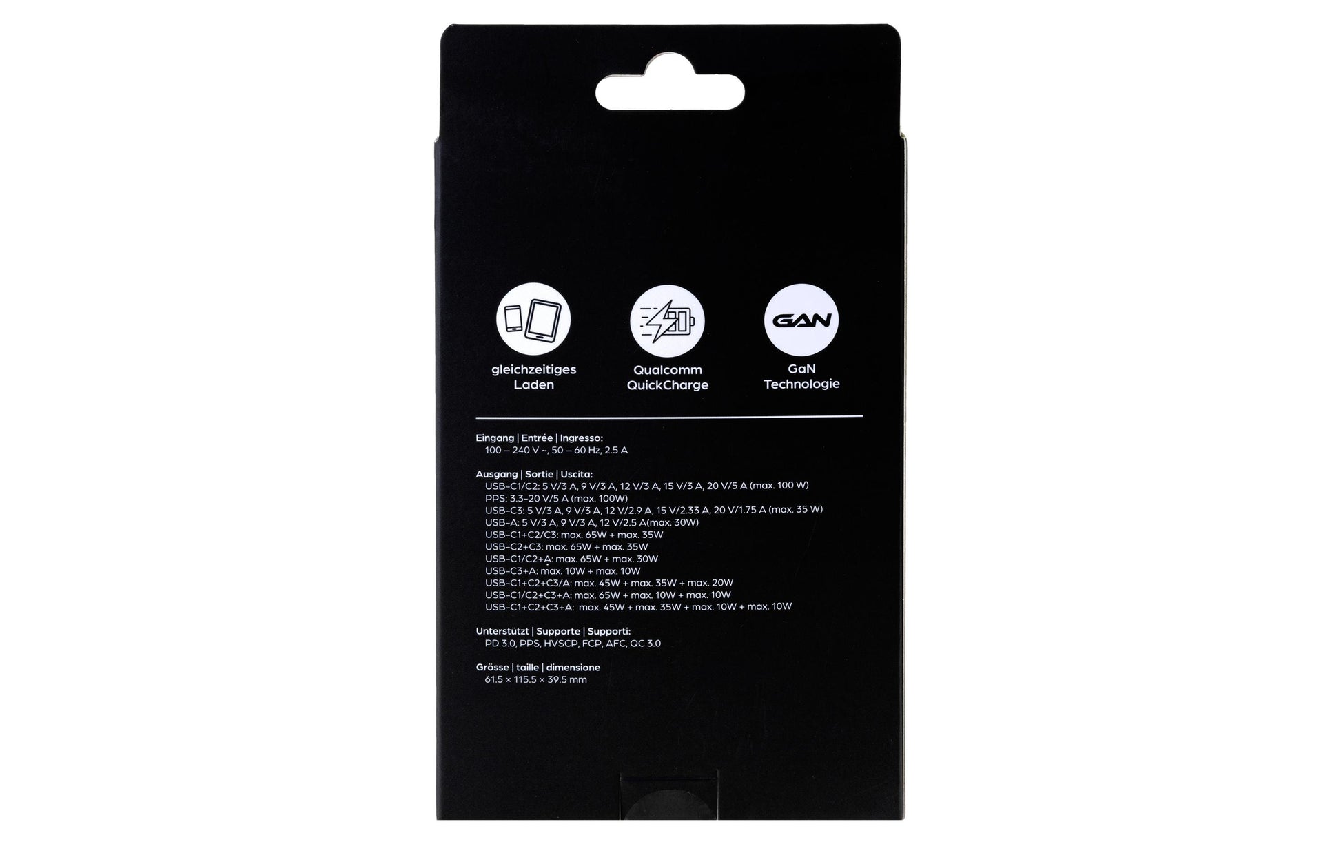 ONIT Netzteil – 100 W, 2× USB-C, GaN