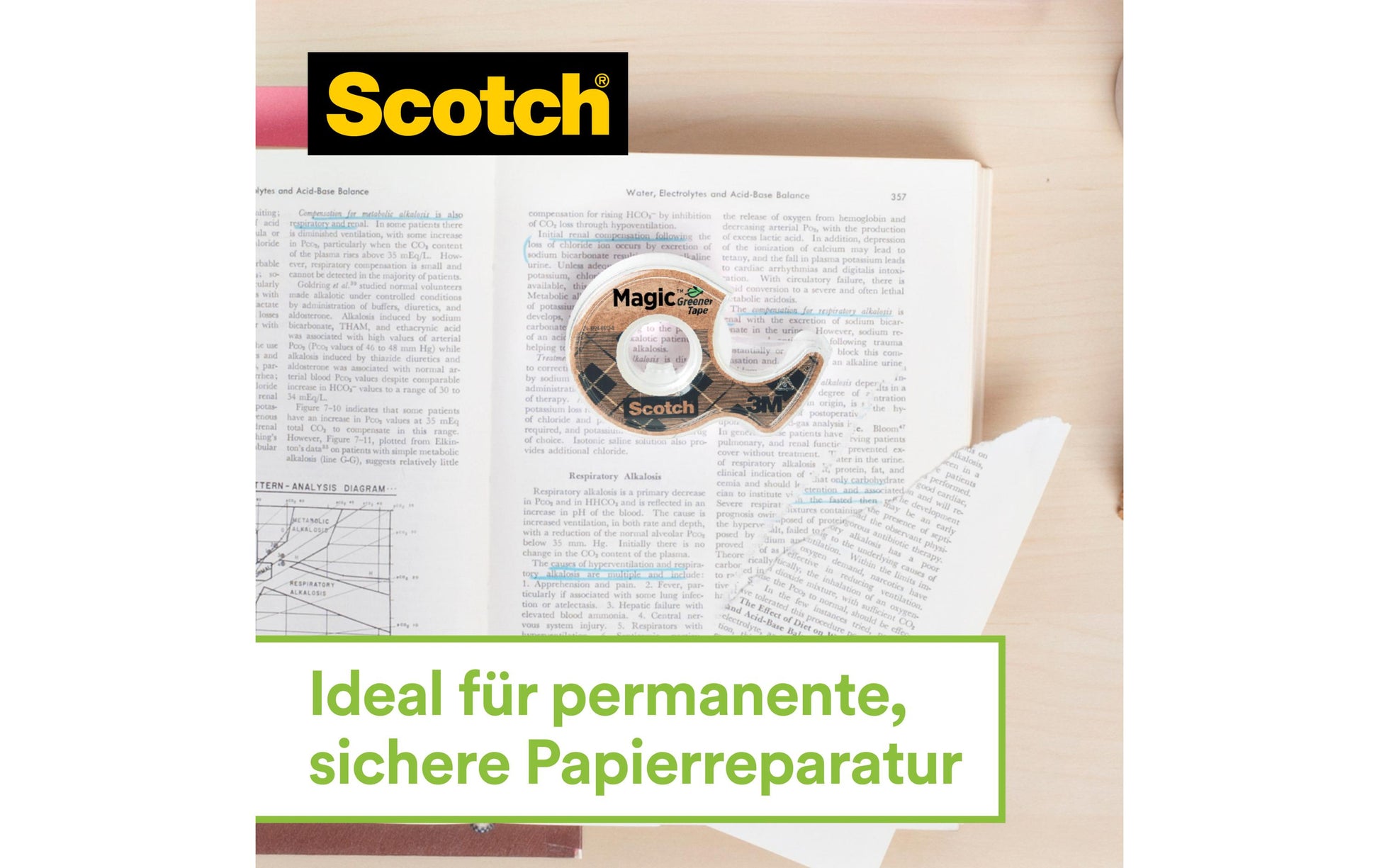 Scotch Handabroller – für Rollenbreite bis 19 mm, für Bandlänge bis 13,9 m, Metall, Silber, inkl. 4 Rollen