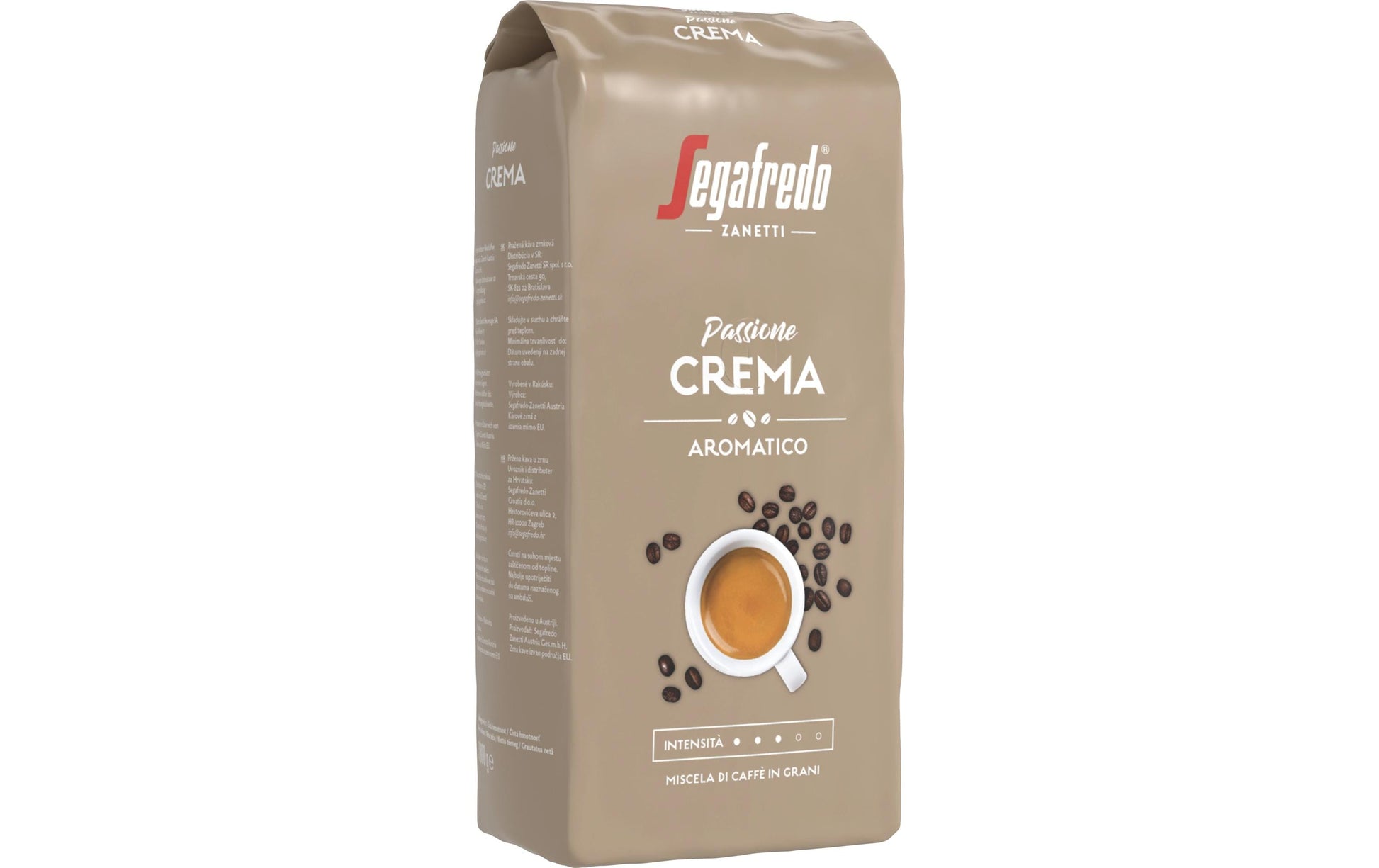 Segafredo Passione Crema – Kaffeebohnen – Espresso, Arabica/Robusta, 1 kg