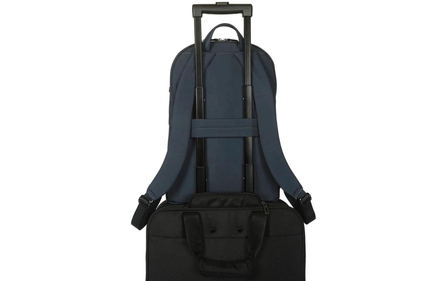 Targus Notebook-Rucksack Avila 15–16 – 15 l, wasserfest, rPET-Polyester – Dunkelblau, 300 × 465 × 130 mm
