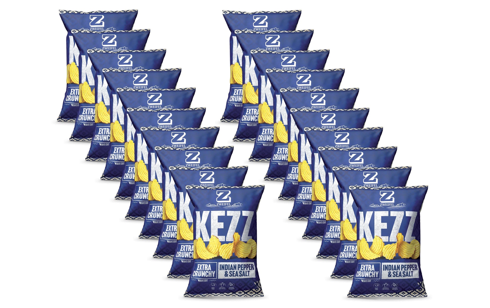 Zweifel KEZZ Chips – Paprika & Salz, glutenfrei – 20 × 35 g