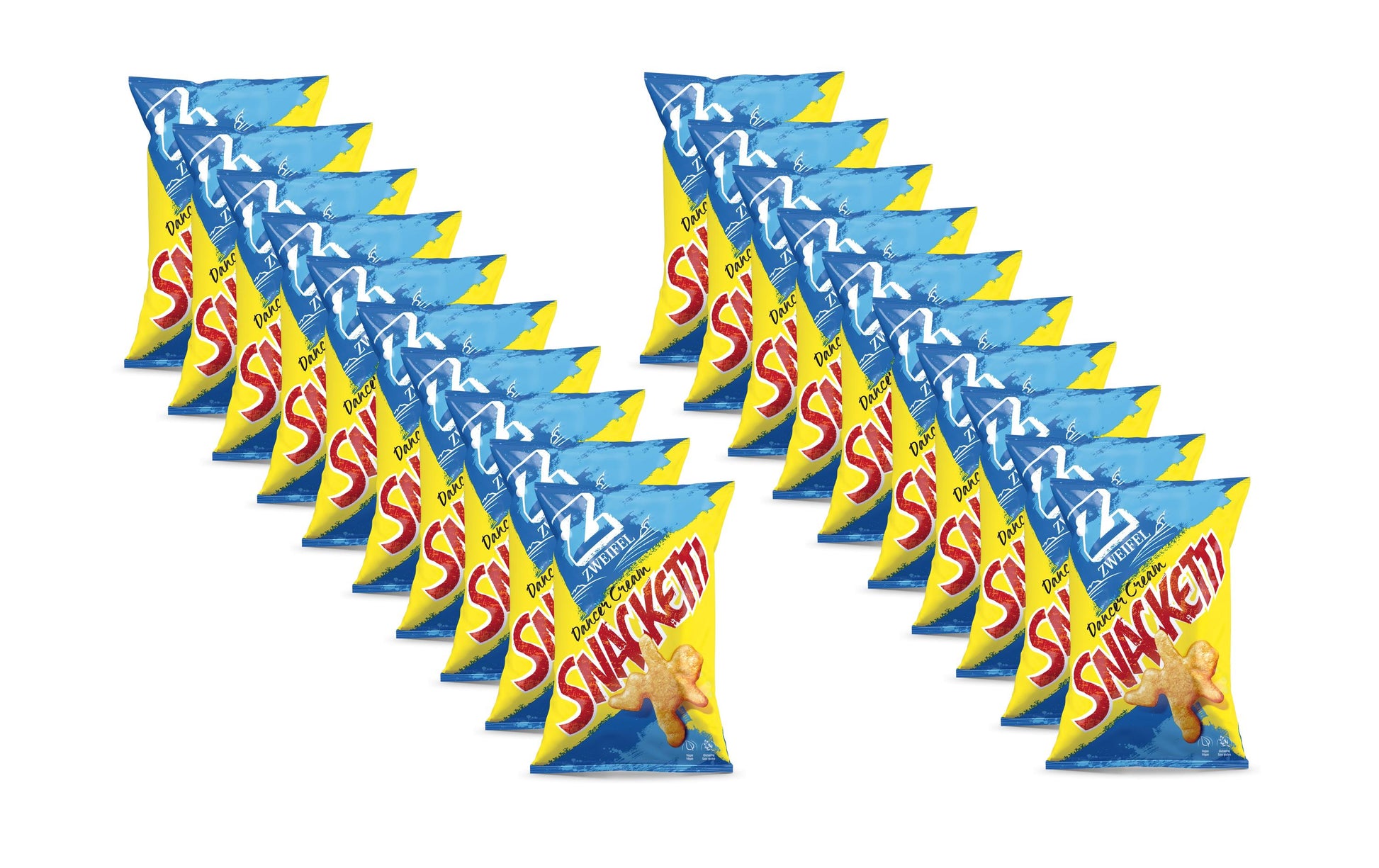 Zweifel Snacketti Dancer Chips – Rahm – 20 × 27 g