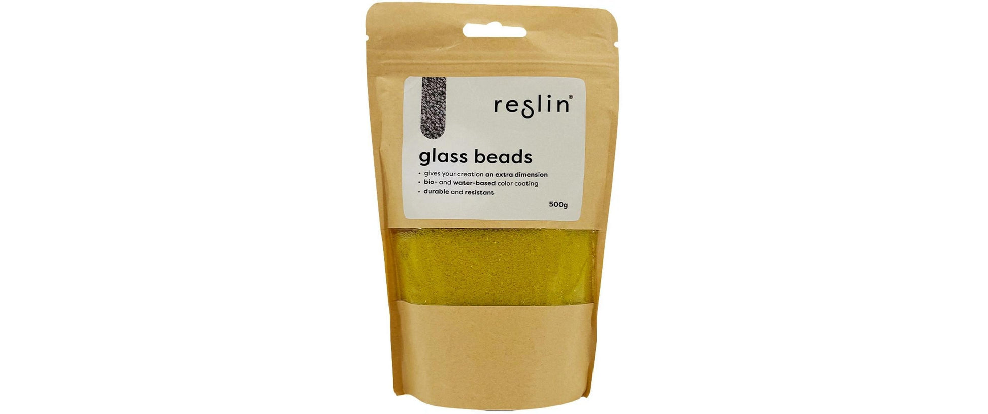 Reslin Glasperlen – Gelb – Ø 1,4 mm – 500 g