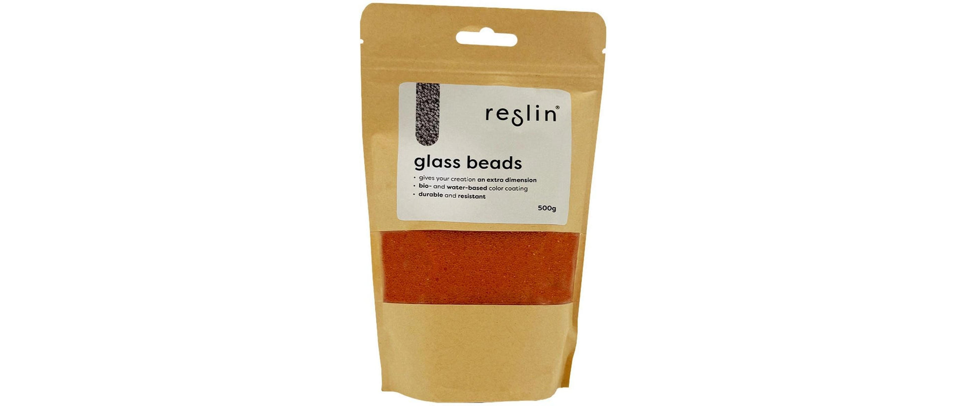 Reslin Dekosteine/Dekogranulat, Glasperlen, Orange, Ø 1,4 mm, 500 g, Rund, UC-2000B-P500gr