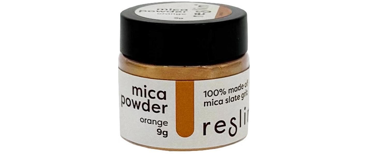 Reslin Mica Pulver, Orange, Perleffekt, 9 g, 1 Stk., UC108-0034