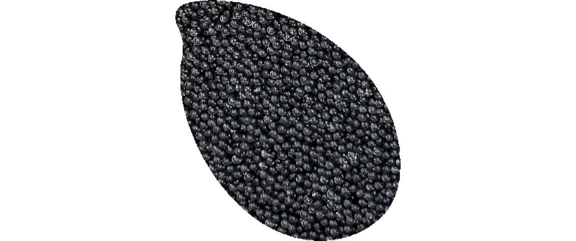 Reslin Glasperlen – schwarz – Ø 1,4 mm – 500 g