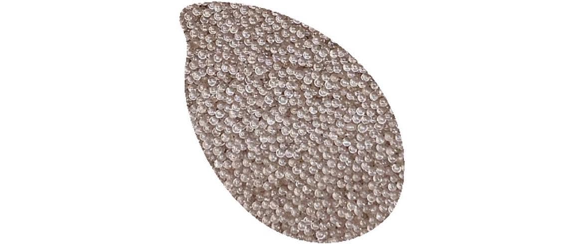Reslin Glasperlen, rund – braun – Ø 1,4 mm – 500 g